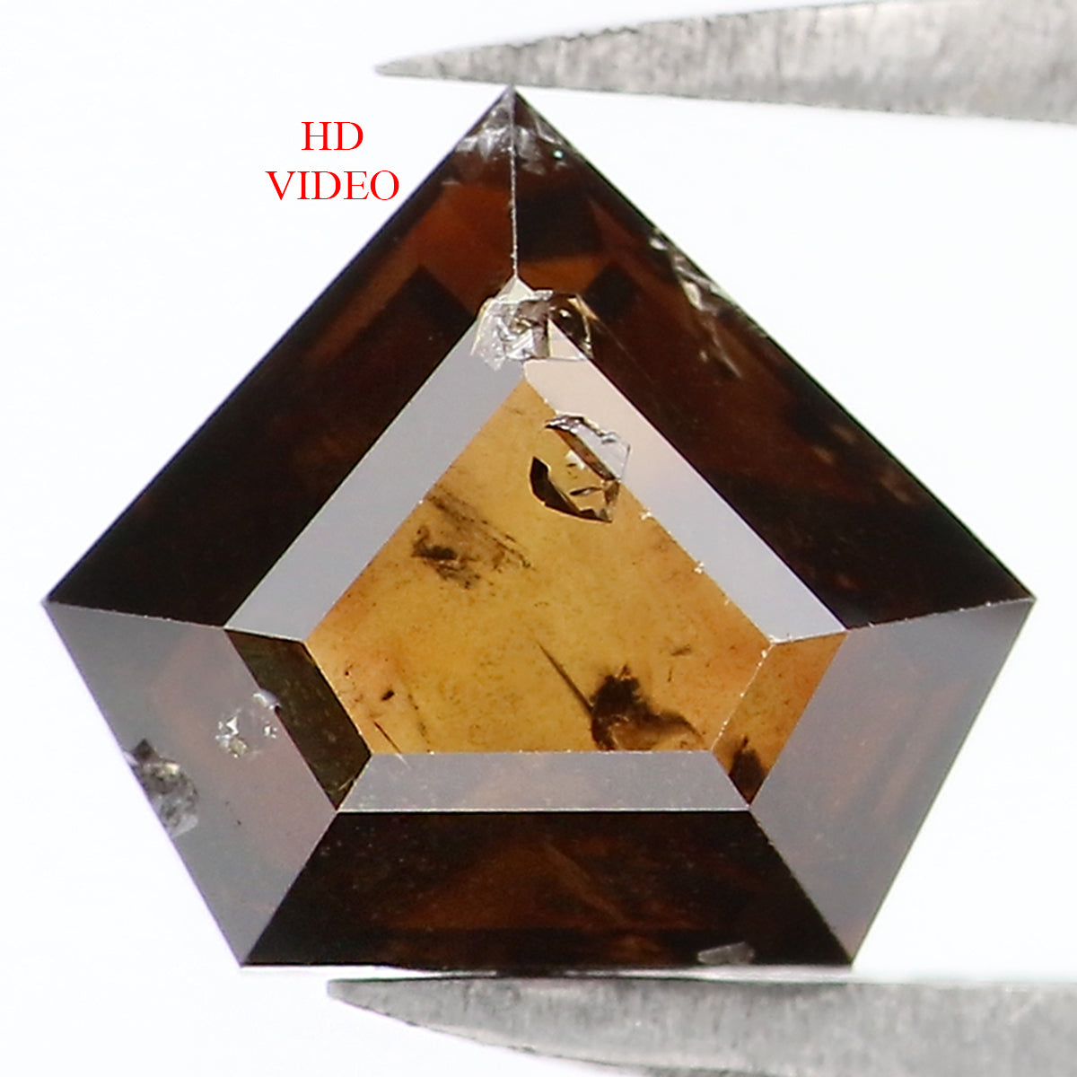1.49 CT Natural Loose Shield Shape Diamond Brown Color Shield Cut Diamond 7.40 MM Natural Loose Brown Color Shield Rose Cut Diamond LQ1661
