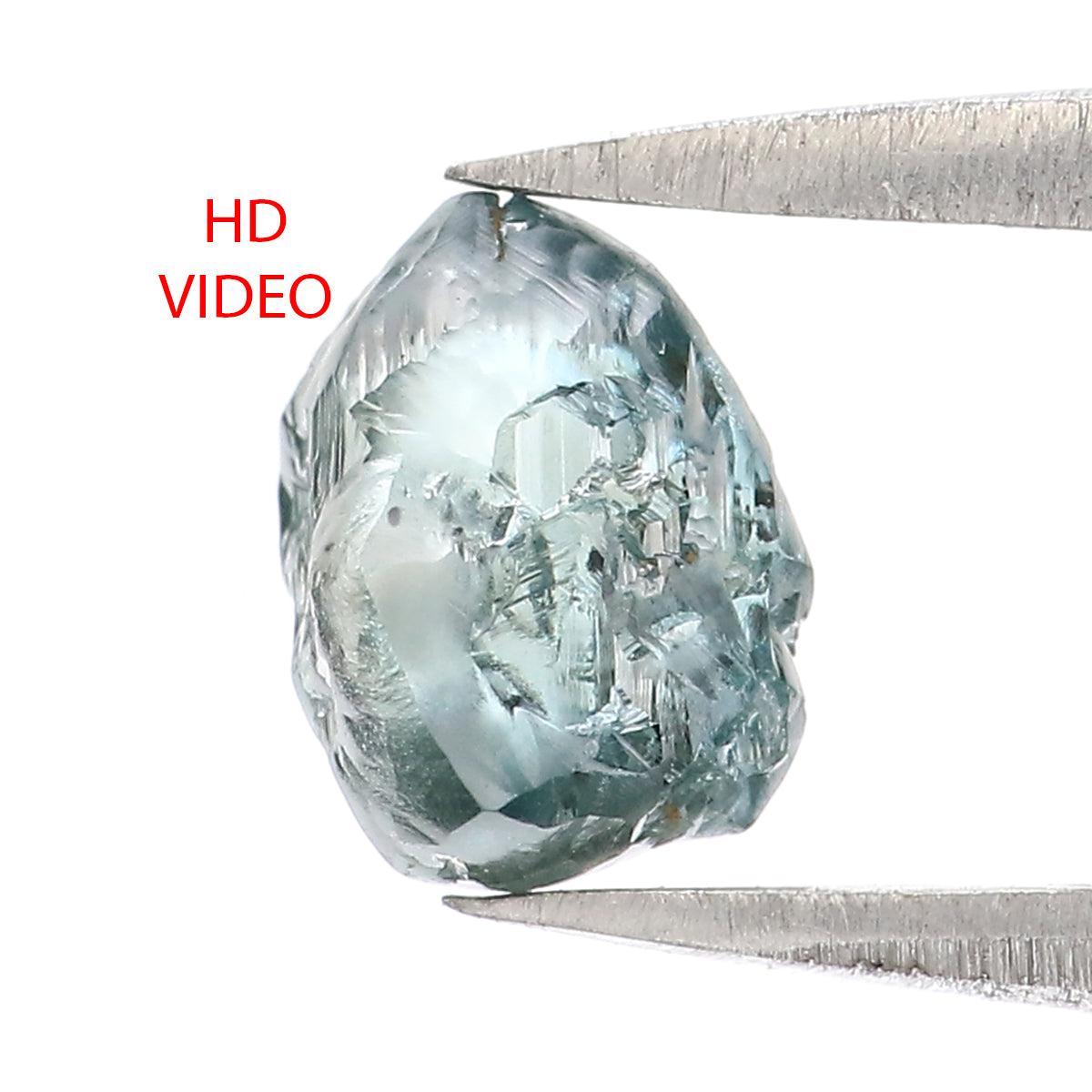 1.04 CT Natural Loose Rough Shape Diamond Blue Color Rough Cut Diamond 6.60 MM Natural Loose Blue Diamond Rough Irregular Cut Diamond QL2256