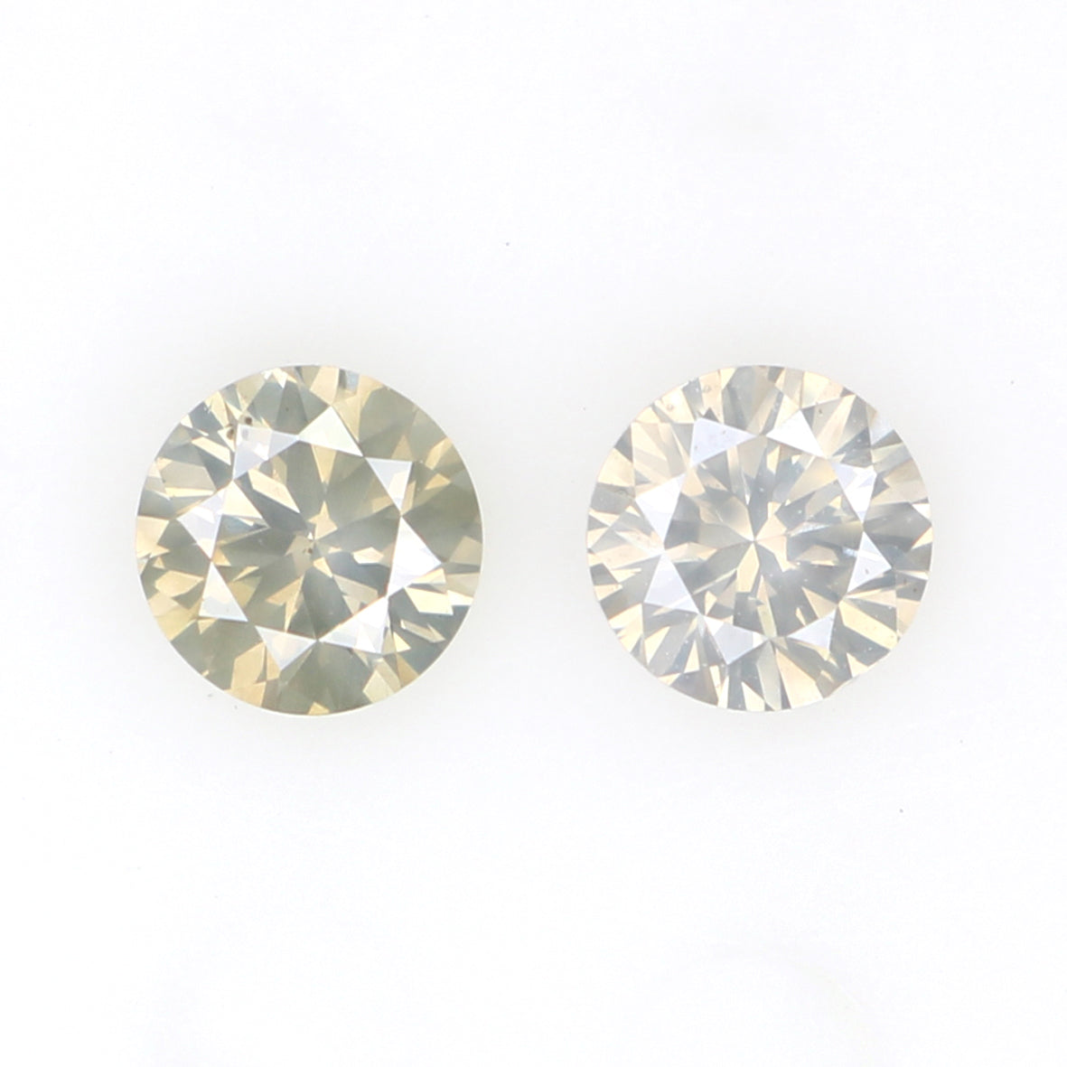 0.36 Ct Natural Loose Round Cut Pair Diamond Light Yellow Color Round Cut Diamond 3.60 MM Natural Diamond Round Brilliant Cut Diamond KQ2473