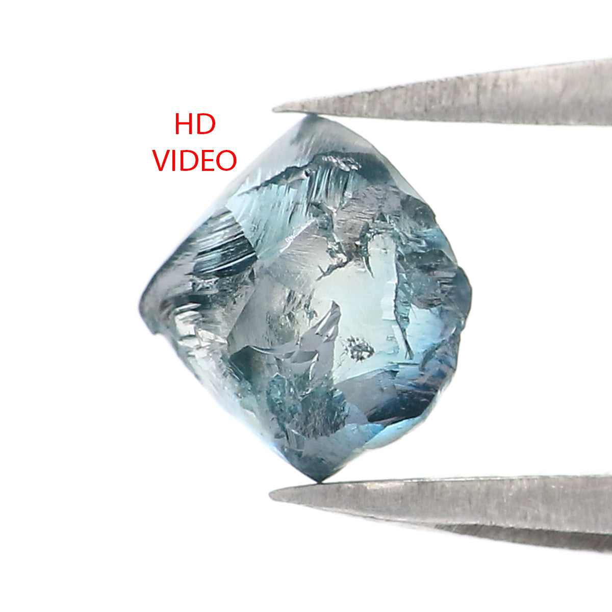 Natural Loose Rough Blue Color Diamond 0.94 CT 5.73 MM Rough Irregular Cut Diamond KDL2360