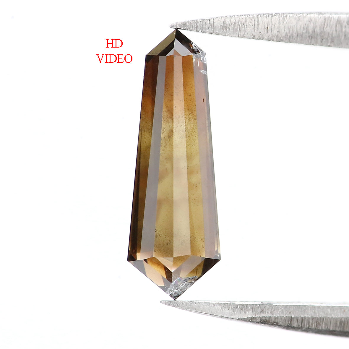 0.64 CT Natural Loose Shield Shape Diamond Brown Color Shield Cut Diamond 10.75 MM Natural Brown Diamond Shield Rose Cut Diamond QLB1778