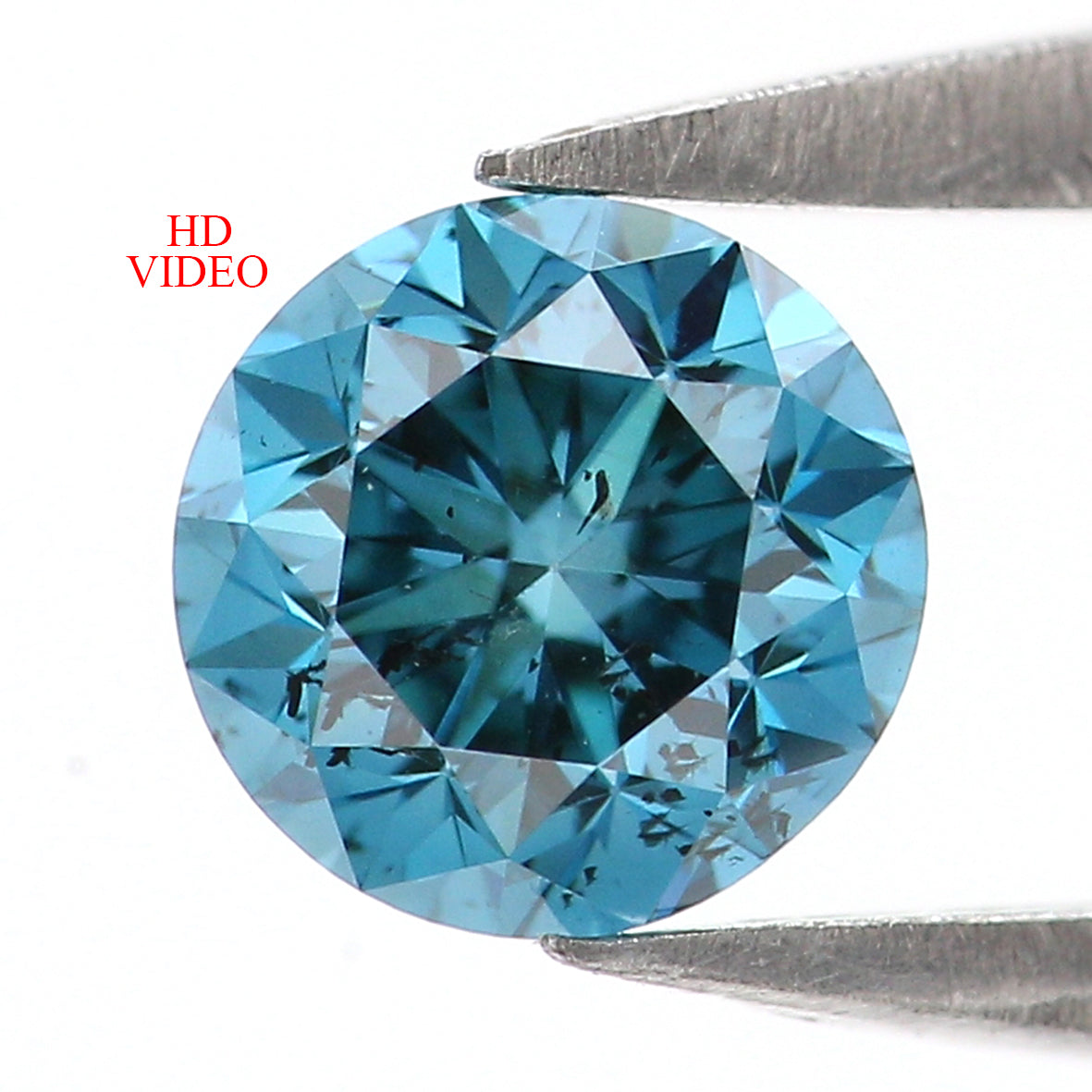 0.50 Ct Natural Loose Round Shape Diamond Blue Color Round Cut Diamond 4.80 MM Natural Loose Diamond Round Brilliant Cut Diamond LQ1781