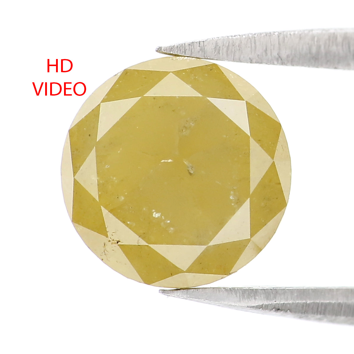 2.24 CT Natural Loose Round Shape Diamond Yellow Color Round Cut Diamond 7.75 MM Natural Yellow Diamond Round Brilliant Cut Diamond LQ9966