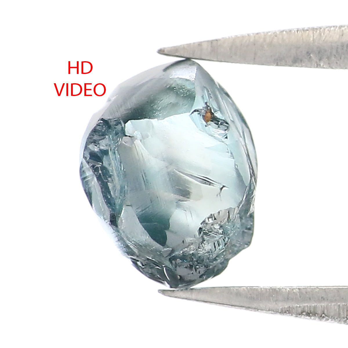1.36 CT Natural Loose Rough Shape Diamond Blue Color Rough Cut Diamond 6.30 MM Natural Loose Blue Diamond Rough Irregular Cut Diamond QL2343