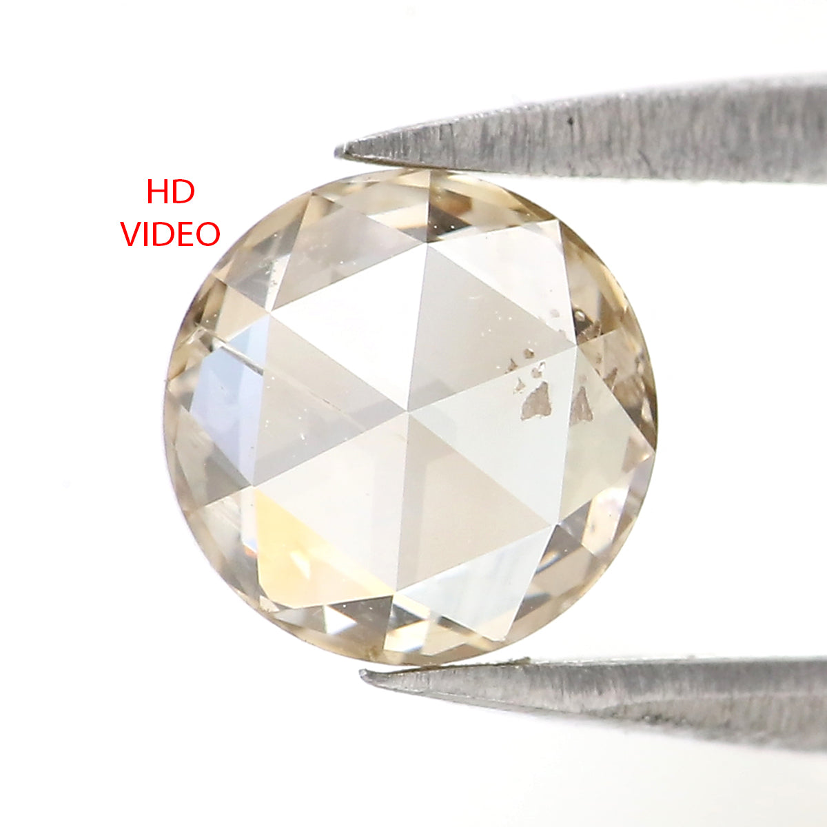 Natural Loose Round Rose Cut Diamond White - J Color 1.12 CT 6.39 MM Round Shape Rose Cut Diamond L2624