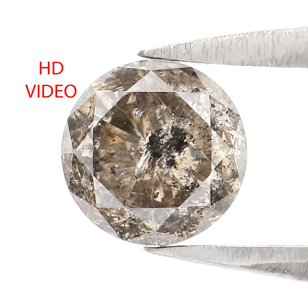 0.95 Ct Natural Loose Round Shape Diamond Brown Color Round Cut Diamond 5.70 MM Natural Loose Diamond Round Brilliant Cut Diamond LQ2283