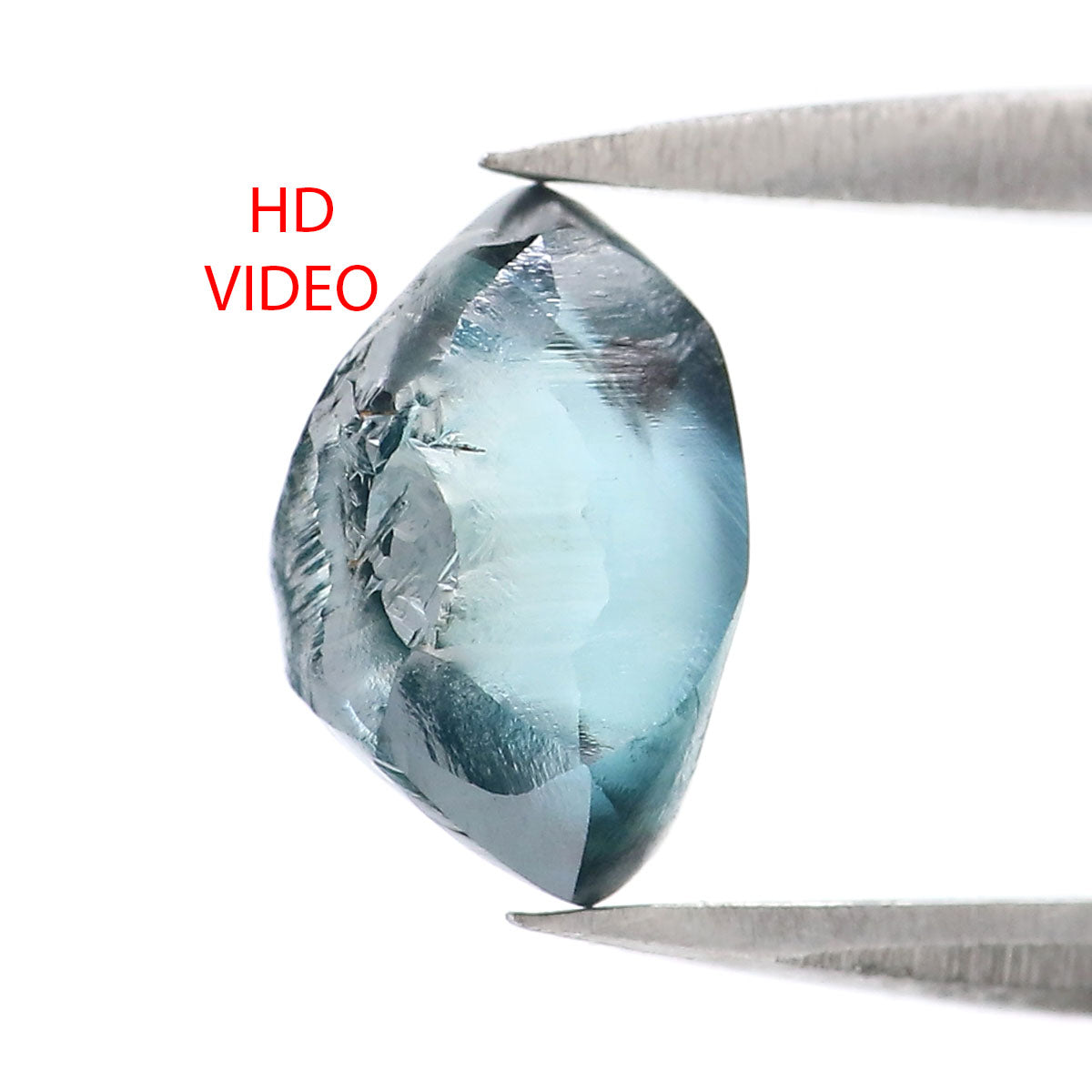 1.40 CT Natural Loose Rough Shape Diamond Blue Color Rough Cut Diamond 8.05 MM Natural Loose Blue Color Diamond Rough Crystal Diamond QL2295