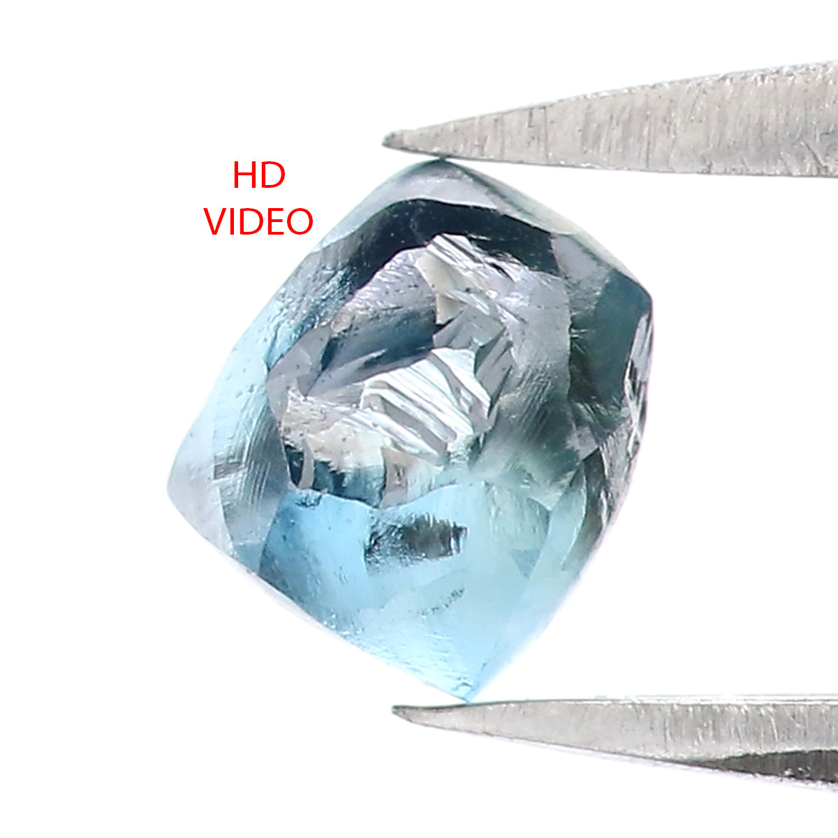 0.95 CT Natural Loose Rough Shape Diamond Blue Color Rough Cut Diamond 5.10 MM Natural Loose Blue Diamond Rough Irregular Cut Diamond QL2231