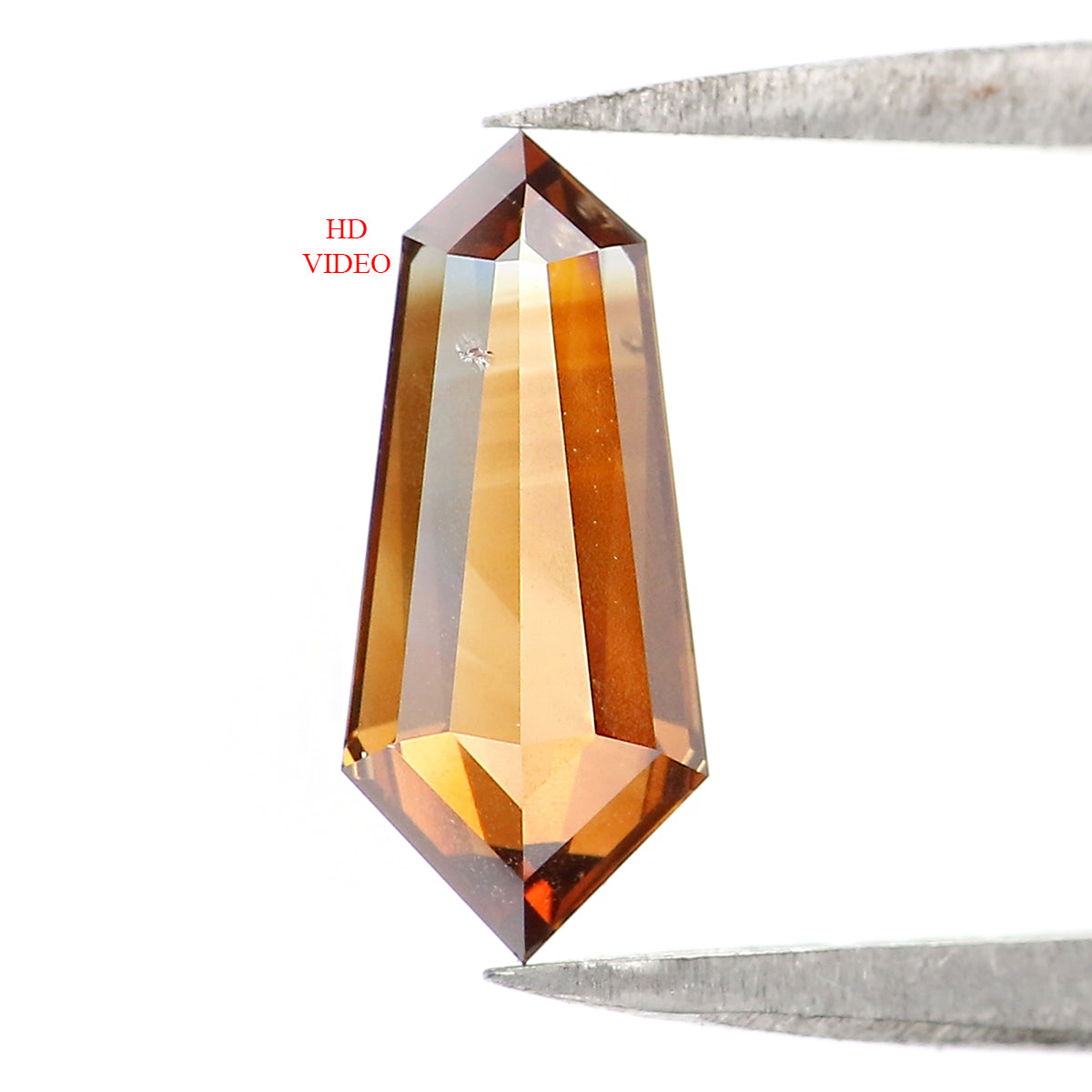 0.93 CT Natural Loose Shield Shape Diamond Brown Color Shield Cut Diamond 10.25 MM Natural Brown Diamond Shield Rose Cut Diamond QL1795