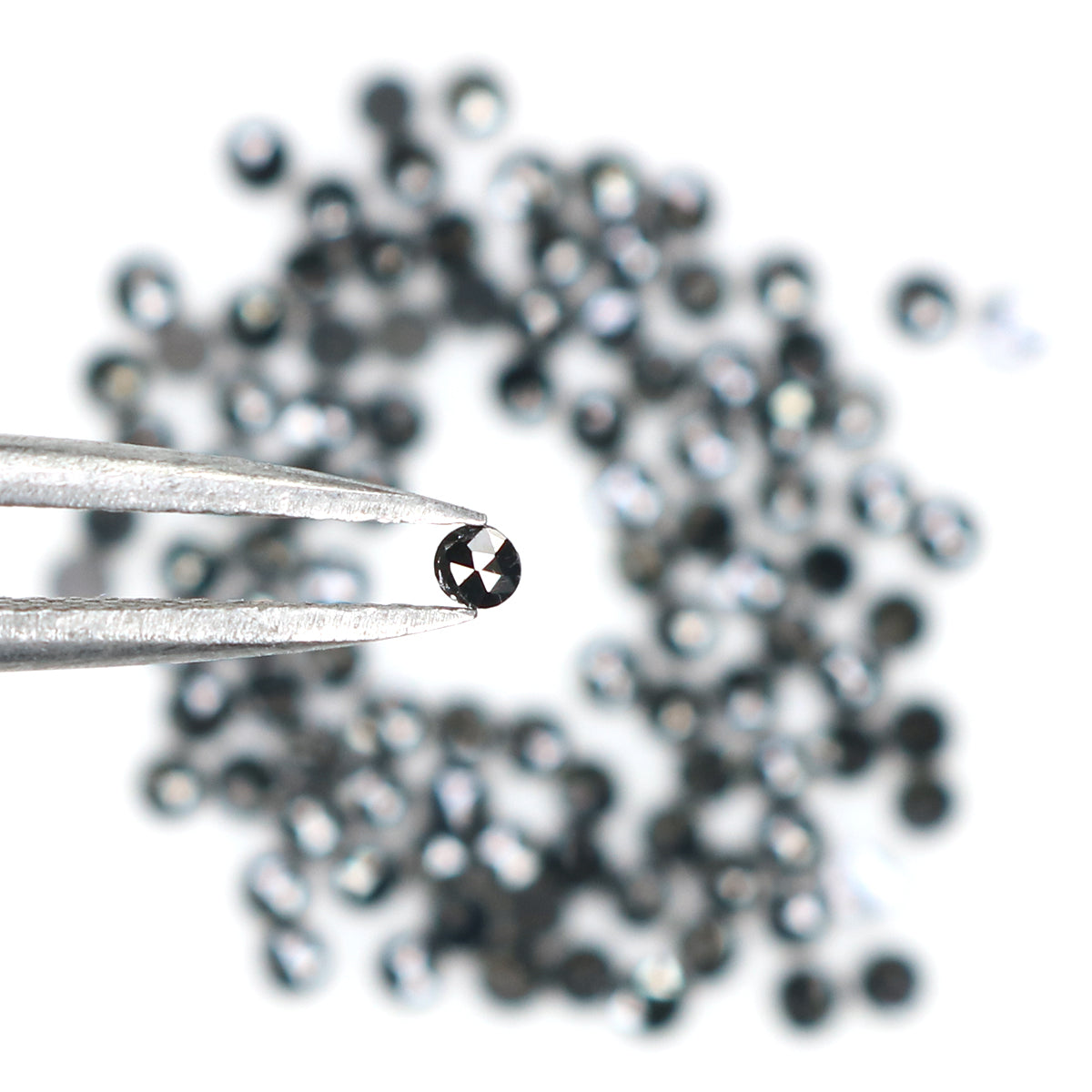 2.53 CT Natural Loose Round Shape Diamond Black Color Round Diamond 1.80 MM Natural Loose Diamond Black Color Round Rose Cut Diamond LQ1870