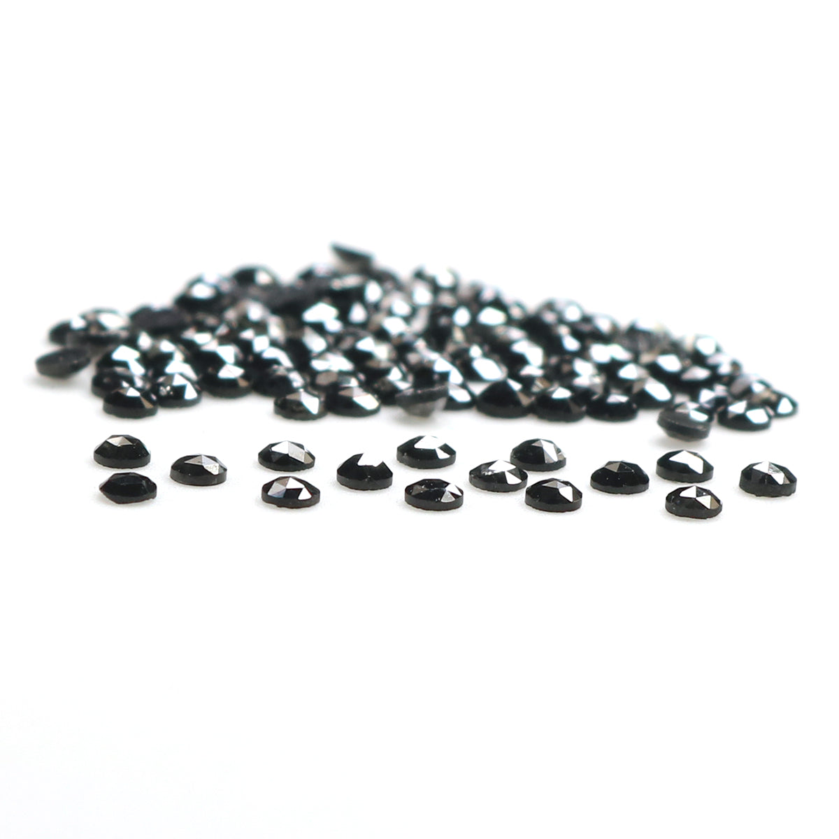 2.53 CT Natural Loose Round Shape Diamond Black Color Round Diamond 1.80 MM Natural Loose Diamond Black Color Round Rose Cut Diamond LQ1870