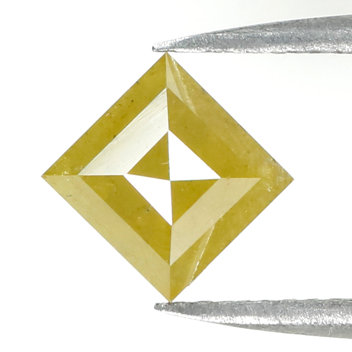 1.29 Ct Natural Loose Kite Shape Diamond Yellow Color Kite Shape Diamond 8.45 MM Natural Loose Diamond Yellow Kite Rose Cut Diamond QK2235