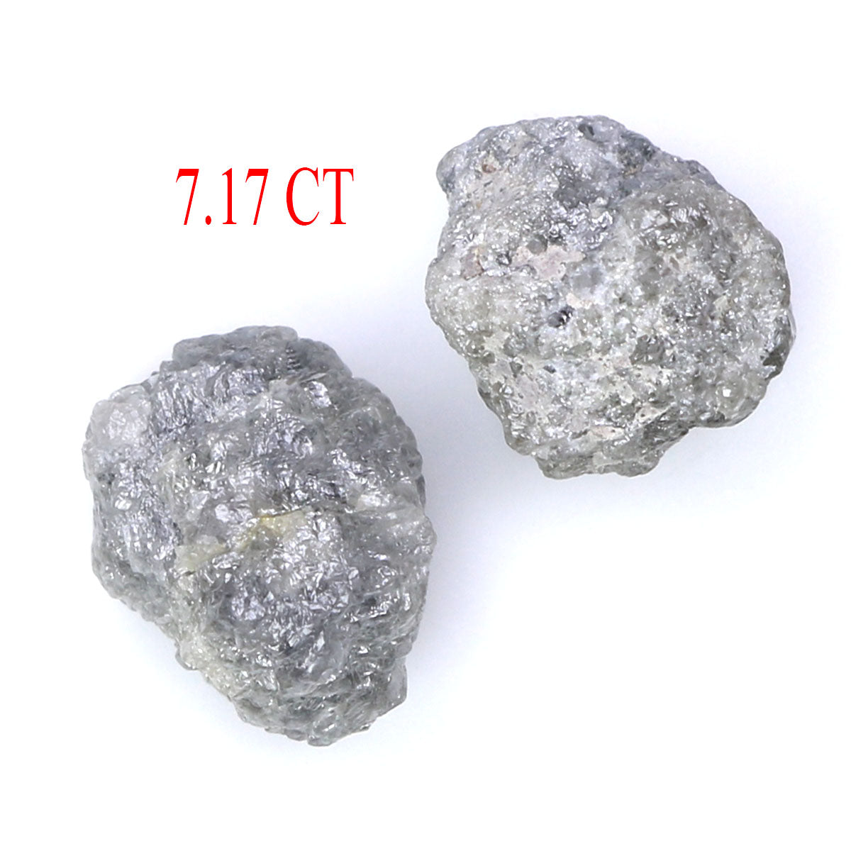 7.17 CT Natural Loose Rough Cut Diamond Grey Color Rough Cut Diamond 9.15 MM Natural Loose Grey Diamond Rough Irregular Cut Diamond KQ2525
