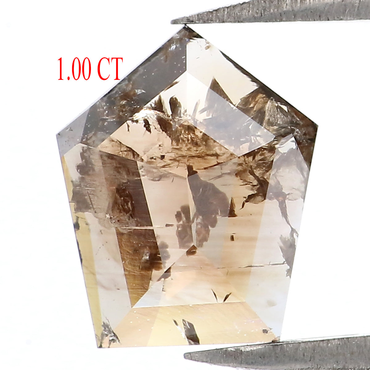1.00 CT Natural Loose Shield Shape Diamond Brown Color Shield Cut Diamond 8.70 MM Natural Loose Brown Diamond Shield Rose Cut Diamond LQ7516