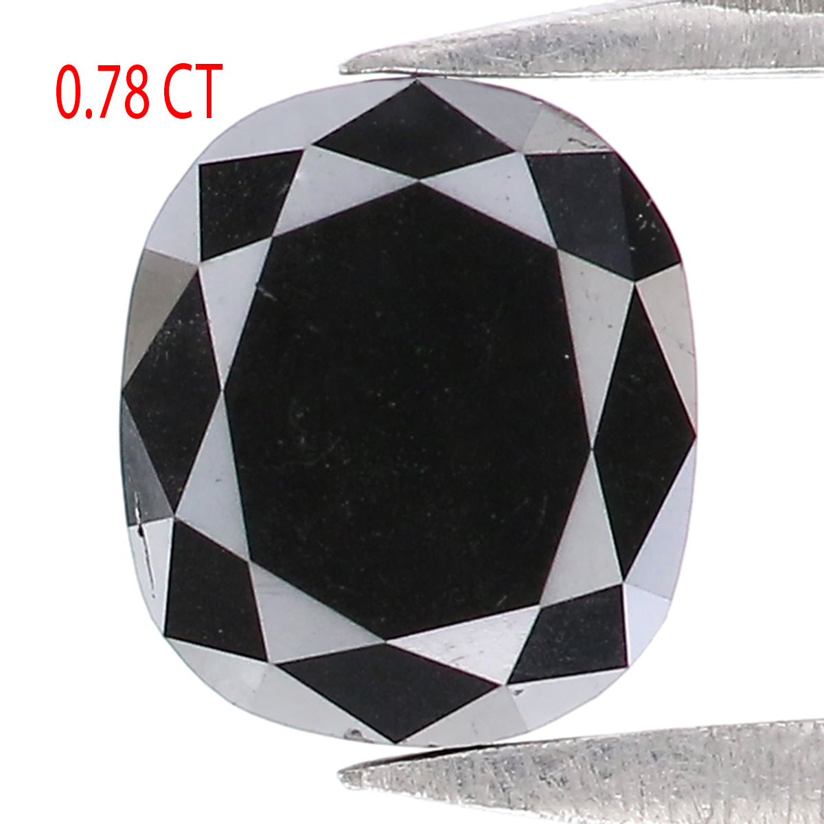 0.78 CT Natural Loose Oval Shape Diamond Black Oval Rose Cut Diamond 5.95 MM Natural Loose Black Color Oval Shape Rose Cut Diamond QK2517