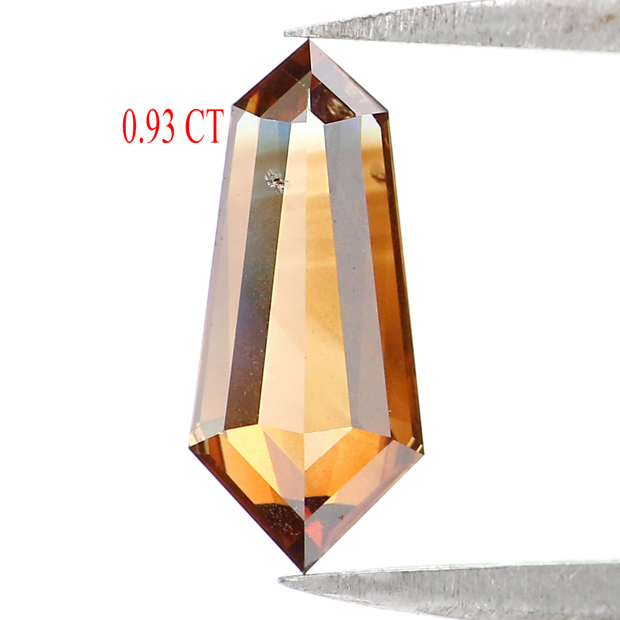0.93 CT Natural Loose Shield Shape Diamond Brown Color Shield Cut Diamond 10.25 MM Natural Brown Diamond Shield Rose Cut Diamond QL1795
