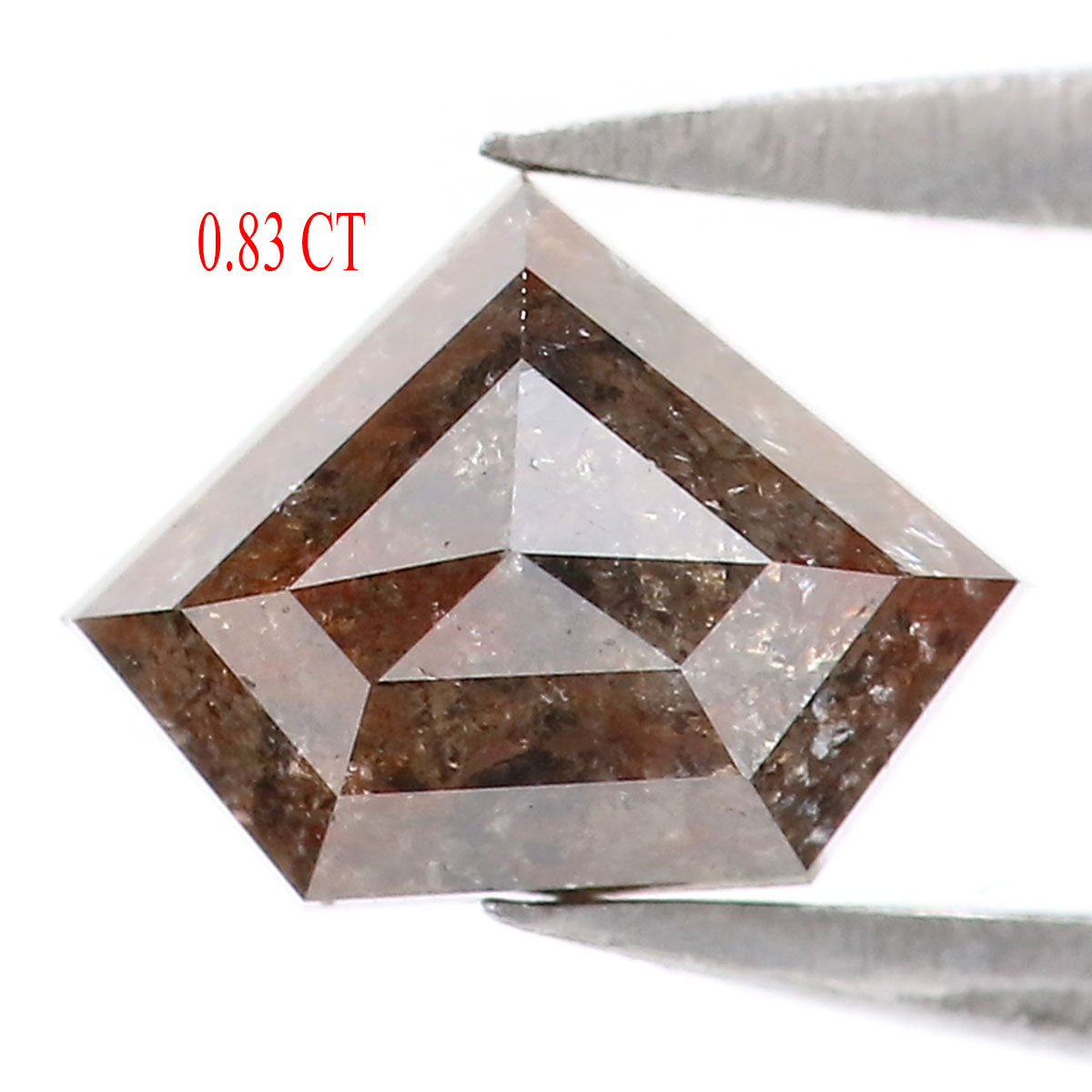 0.83 CT Natural Loose Shield Shape Diamond Brown Color Shield Cut Diamond 5.30 MM Natural Loose Black Color Shield Rose Cut Diamond LQ5421