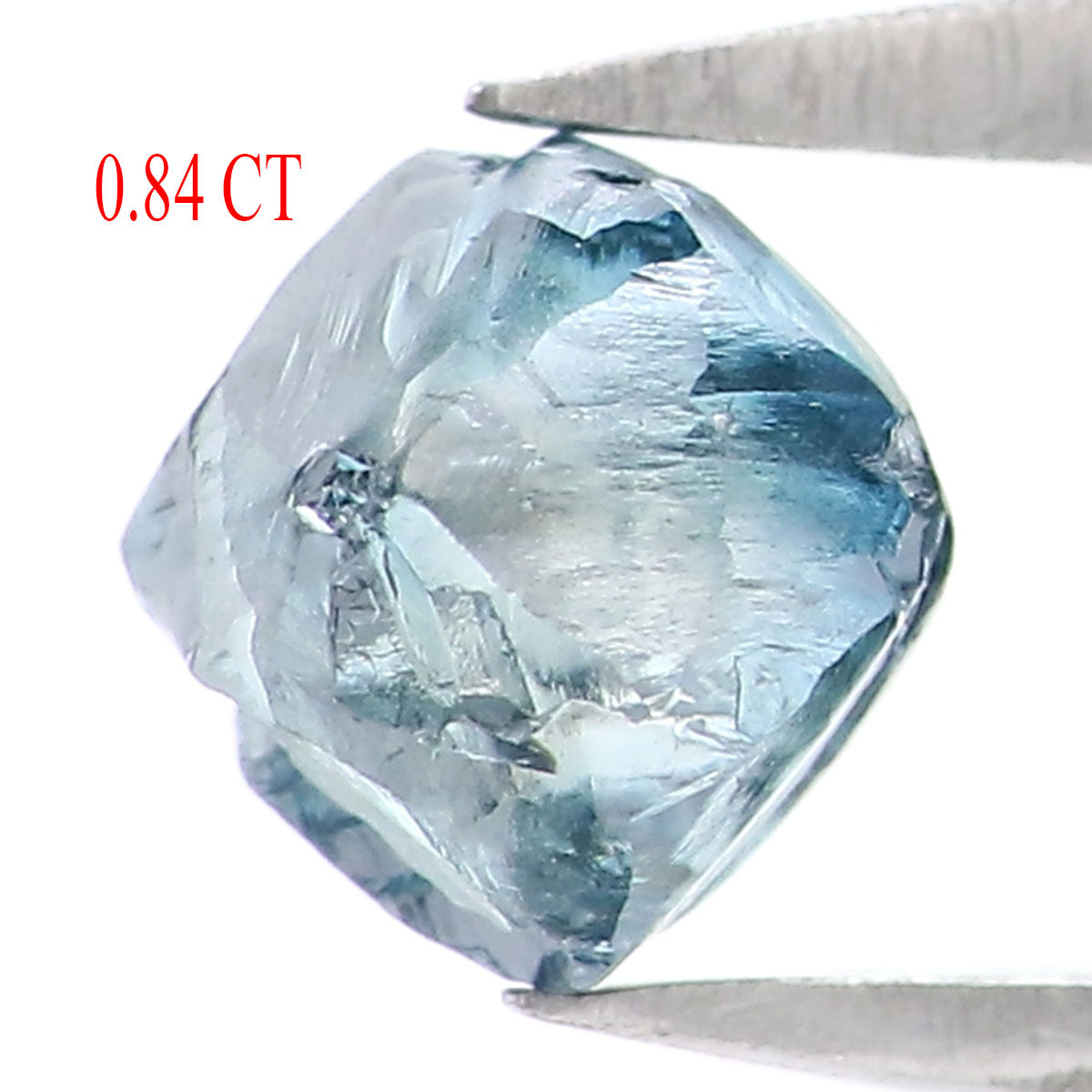 0.84 CT Natural Loose Rough Shape Diamond Blue Color Rough Cut Diamond 4.80 MM Natural Loose Diamond Rough Irregular Cut Diamond LQ2242