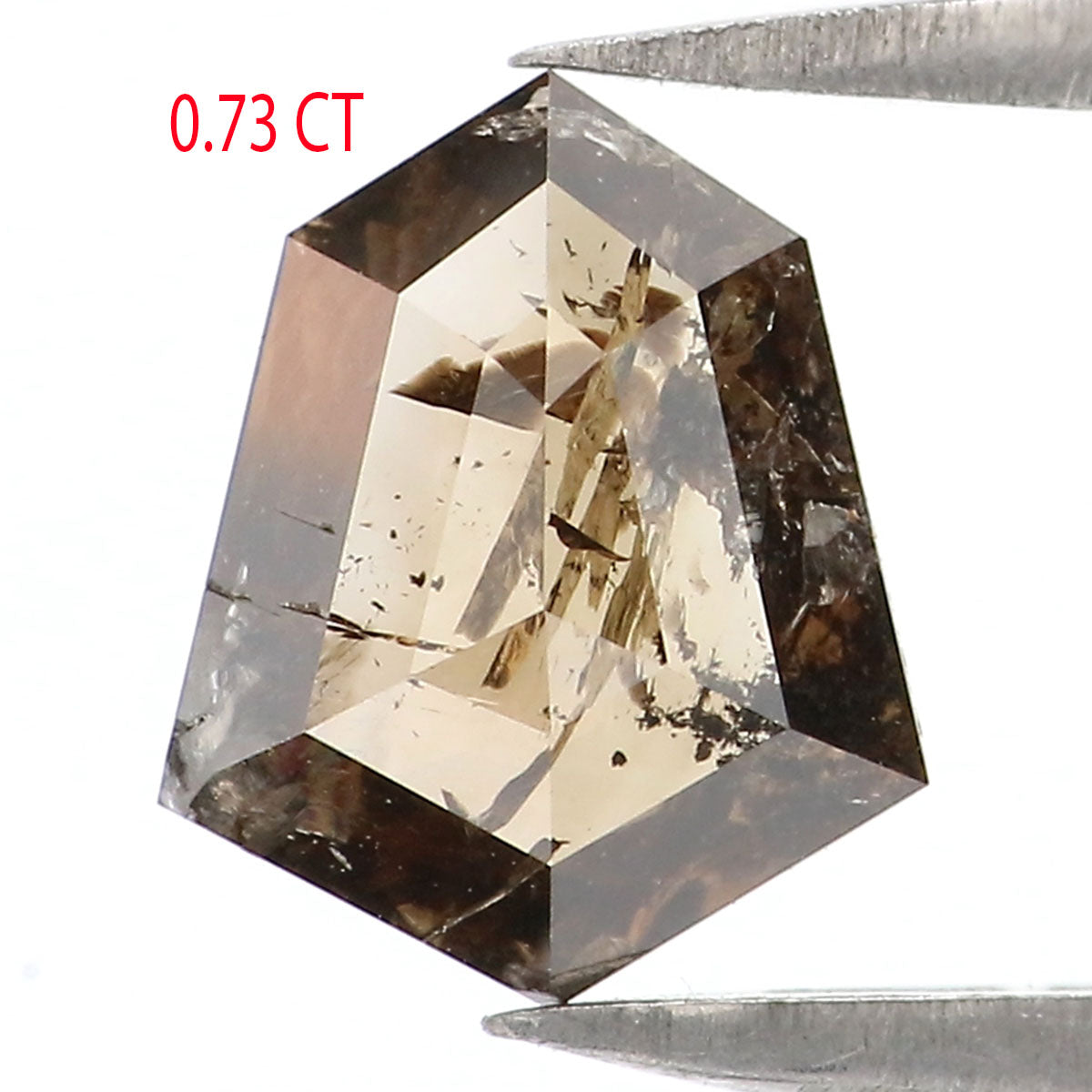 0.73 CT Natural Loose Shield Shape Diamond Brown Color Shield Cut Diamond 7.80 MM Natural Brown Color Diamond Shield Rose Cut Diamond LQ7440