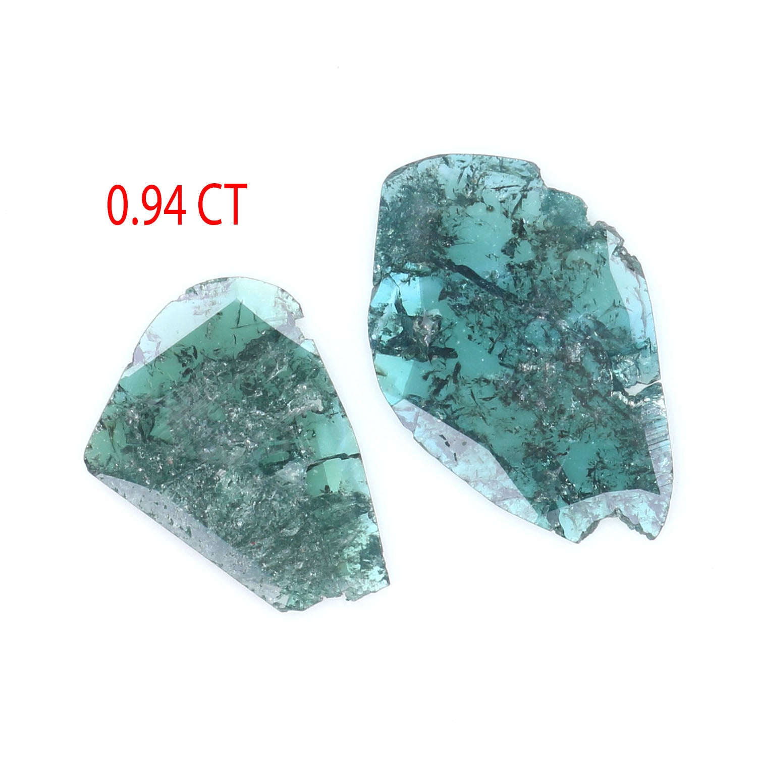 Natural Loose Slice Diamond Blue Color 0.94 CT 9.65 MM Slice Shape Rose Cut Diamond L1814