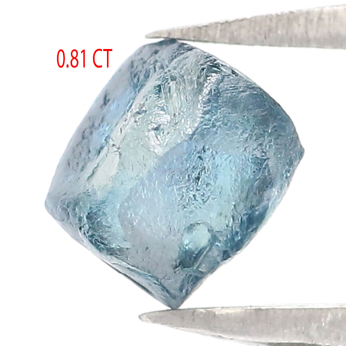 0.81 CT Natural Loose Rough Shape Diamond Blue Color Rough Cut Diamond 5.25 MM Natural Loose Blue Diamond Rough Irregular Cut Diamond LQ2334