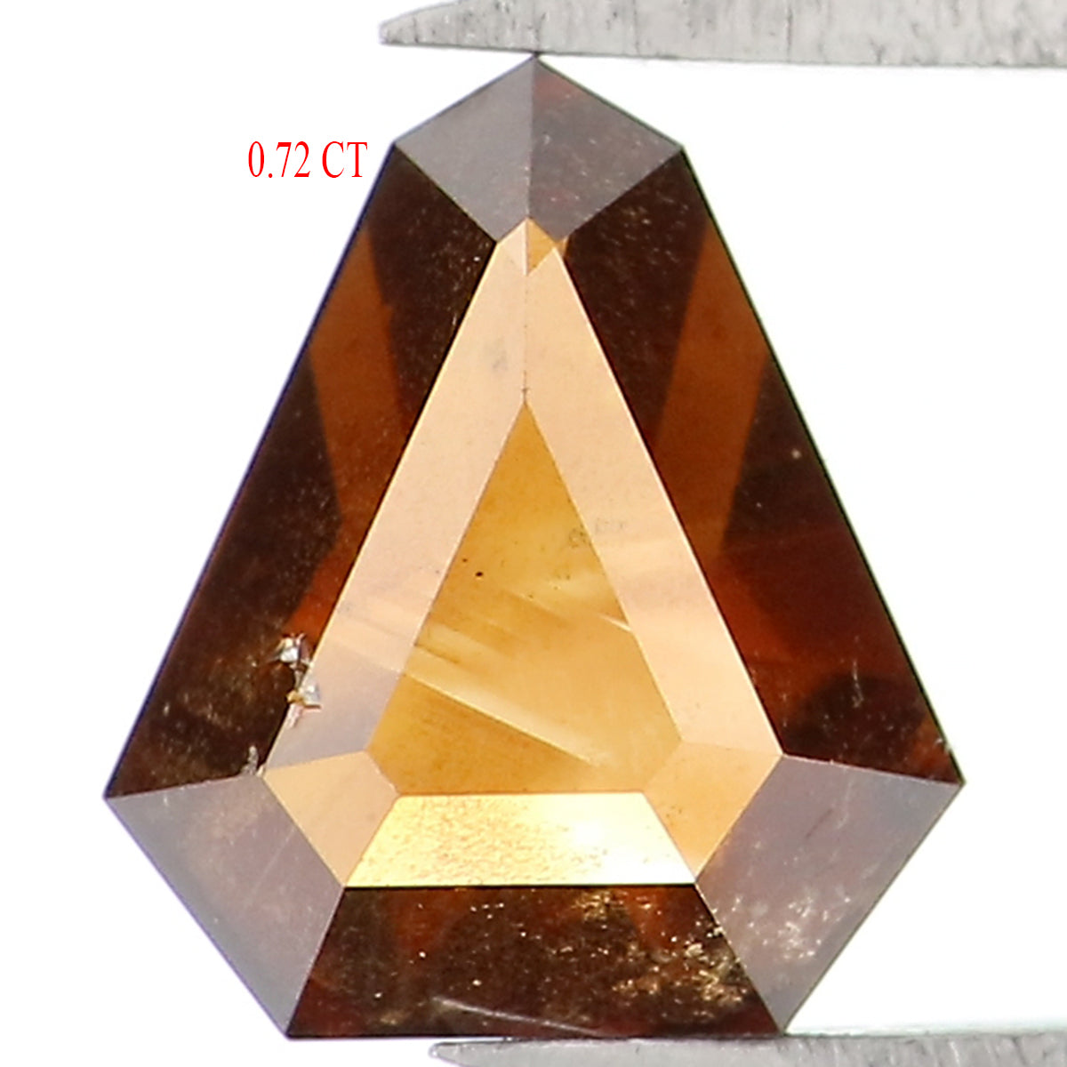 0.72 CT Natural Loose Shield Shape Diamond Brown Color Shield Cut Diamond 6.50 MM Natural Loose Brown Diamond Shield Rose Cut Diamond QL1622