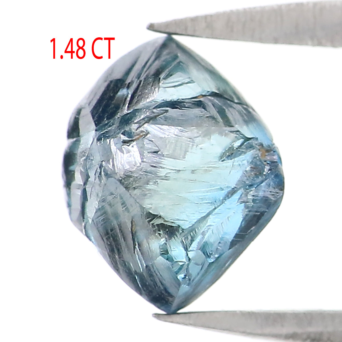 1.48 CT Natural Loose Rough Shape Diamond Blue Color Rough Cut Diamond 7.00 MM Natural Loose Blue Color Rough Irregular Cut Diamond QL2357
