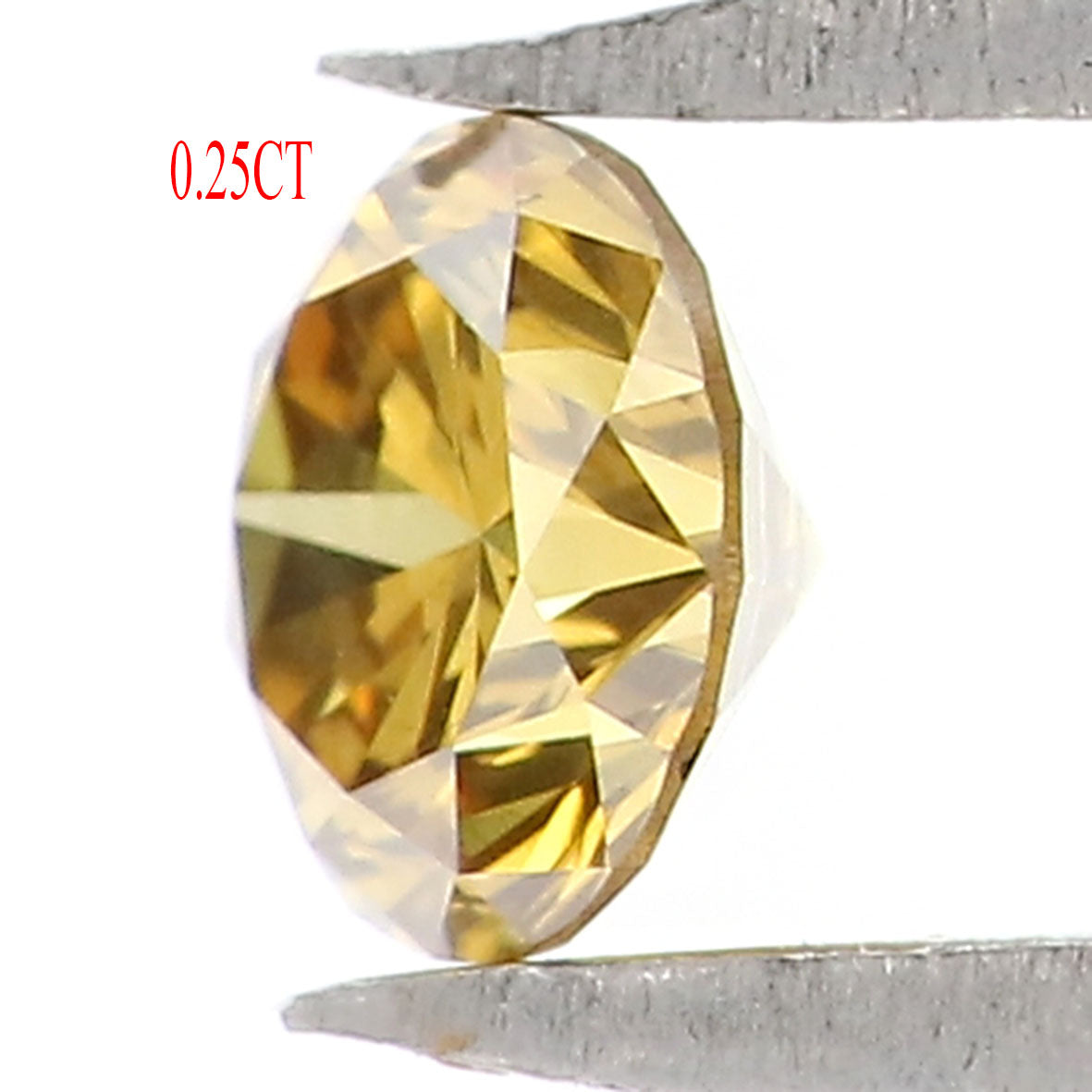 0.25 CT Natural Loose Round Shape Diamond Yellow Color Round Cut Diamond 3.90 MM Natural Yellow Color Diamond Brilliant Cut Diamond KQ668
