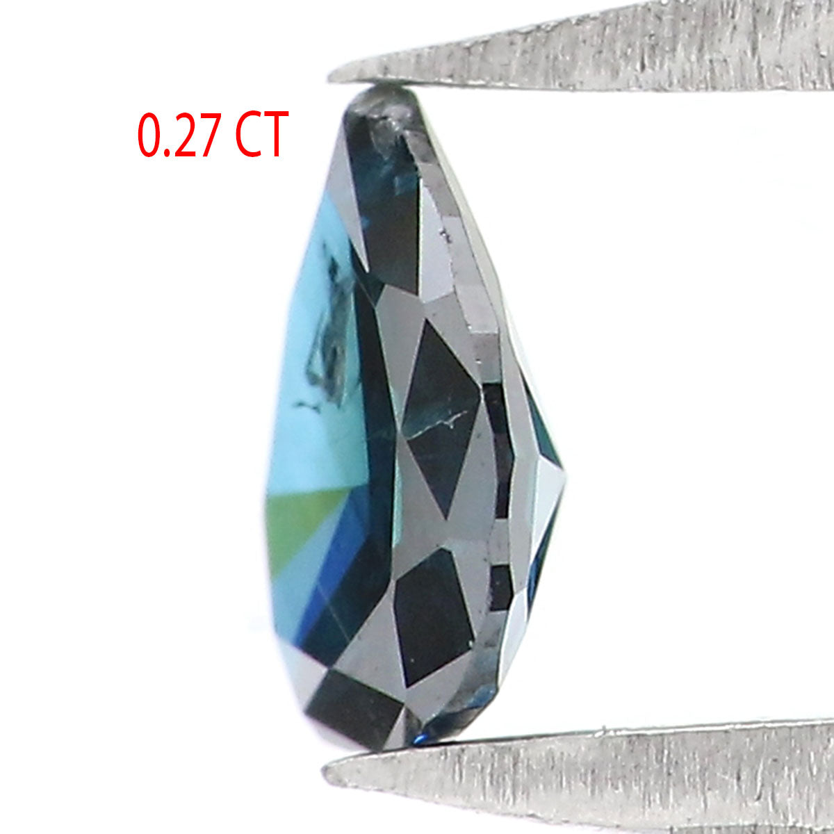 0.27 CT Natural Loose Pear Shape Diamond Blue Color Pear Cut Diamond 4.90 MM Natural Loose Blue Color Pear Brilliant Cut Diamond LQ8523