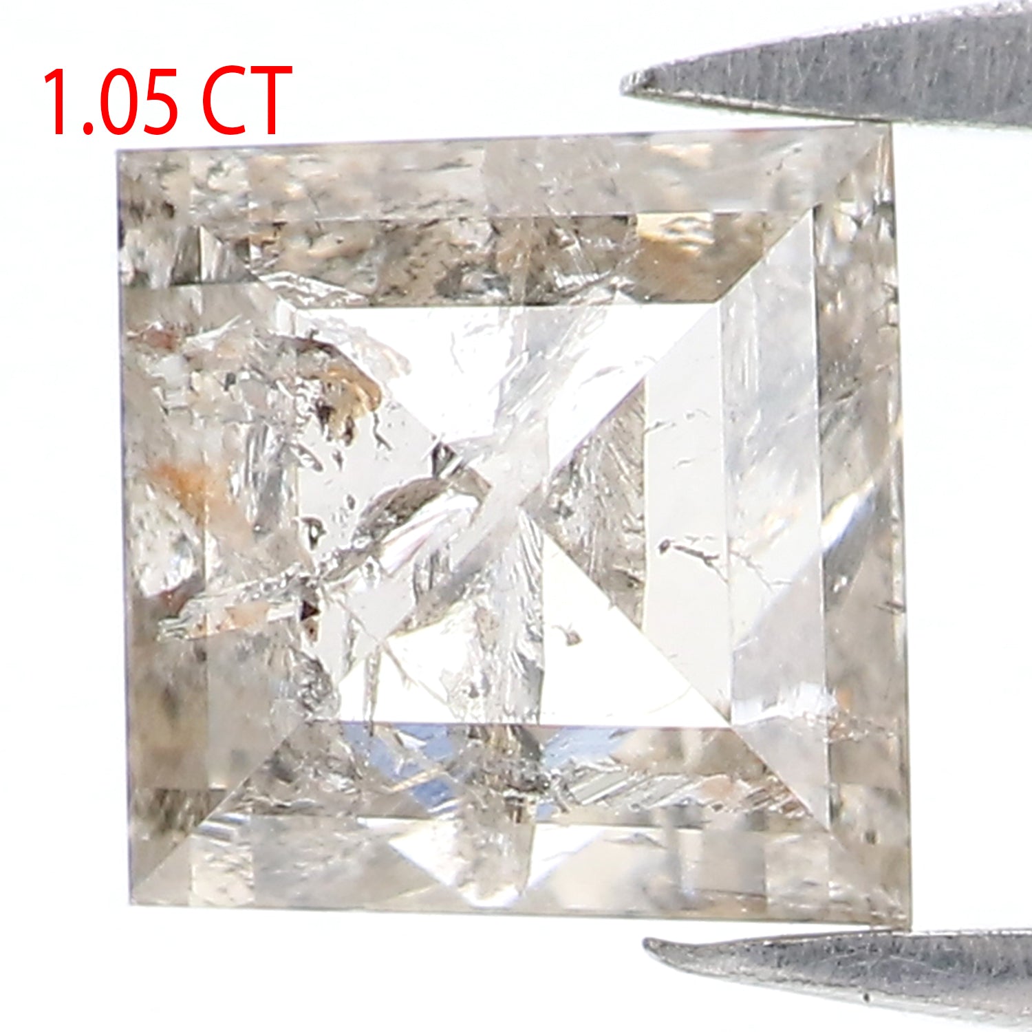 1.05 CT Natural Loose Square Shape Diamond White - H Square Cut Diamond 5.60 MM Natural Loose White Diamond Square Rose Cut Diamond LQ2580