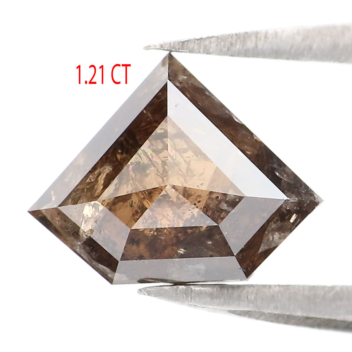 1.21 CT Natural Loose Shield Shape Diamond Brown Color Shield Cut Diamond 6.75 MM Natural Loose Black Diamond Shield Rose Cut Diamond LQ9591