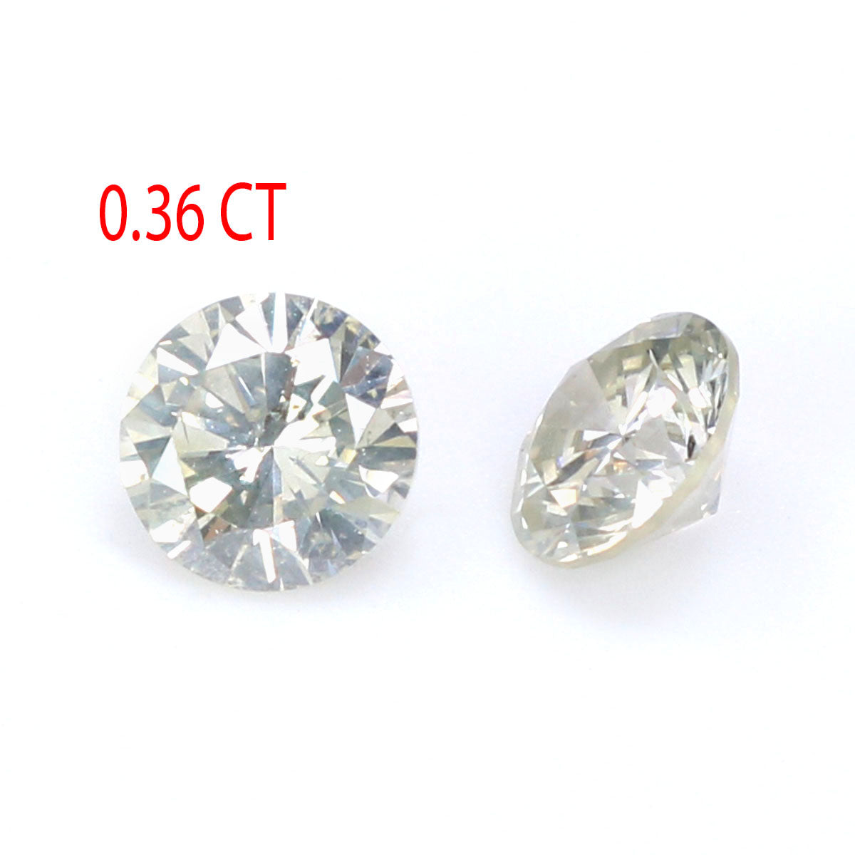 Natural Loose Round Brilliant Cut Diamond White - J Color 0.36 CT 3.50 MM Round Shape Rose Cut Diamond KR2476
