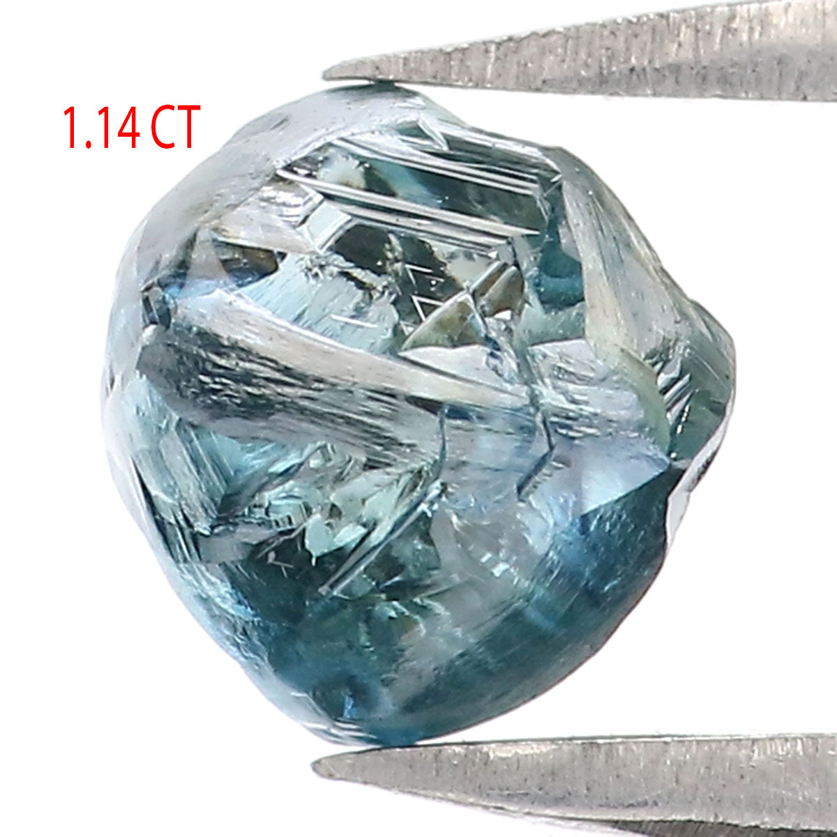 Natural Loose Rough Blue Color Diamond 1.14 CT 5.99 MM Rough Irregular Cut Diamond KDL2322