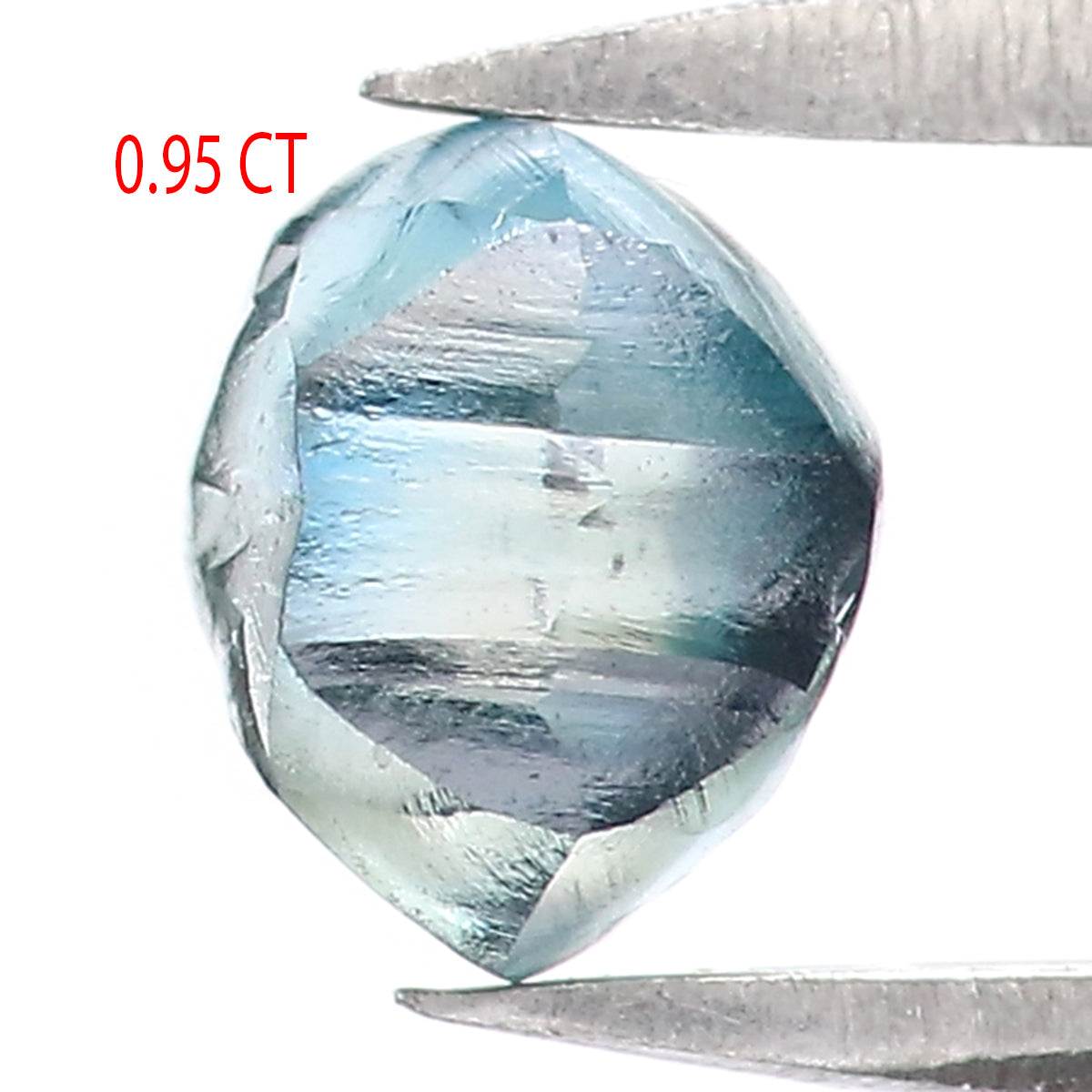 0.95 CT Natural Loose Rough Shape Diamond Blue Color Rough Cut Diamond 5.10 MM Natural Loose Blue Diamond Rough Irregular Cut Diamond QL2231
