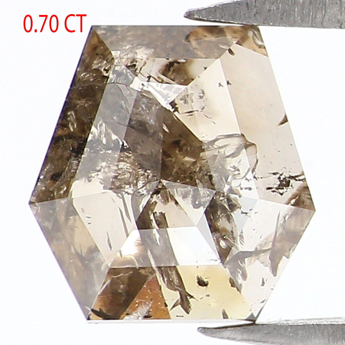 0.70 CT Natural Loose Coffin Shape Diamond Brown Color Coffin Cut Diamond 6.30 MM Natural Loose Brown Color Coffin Rose Cut Diamond LQ7437