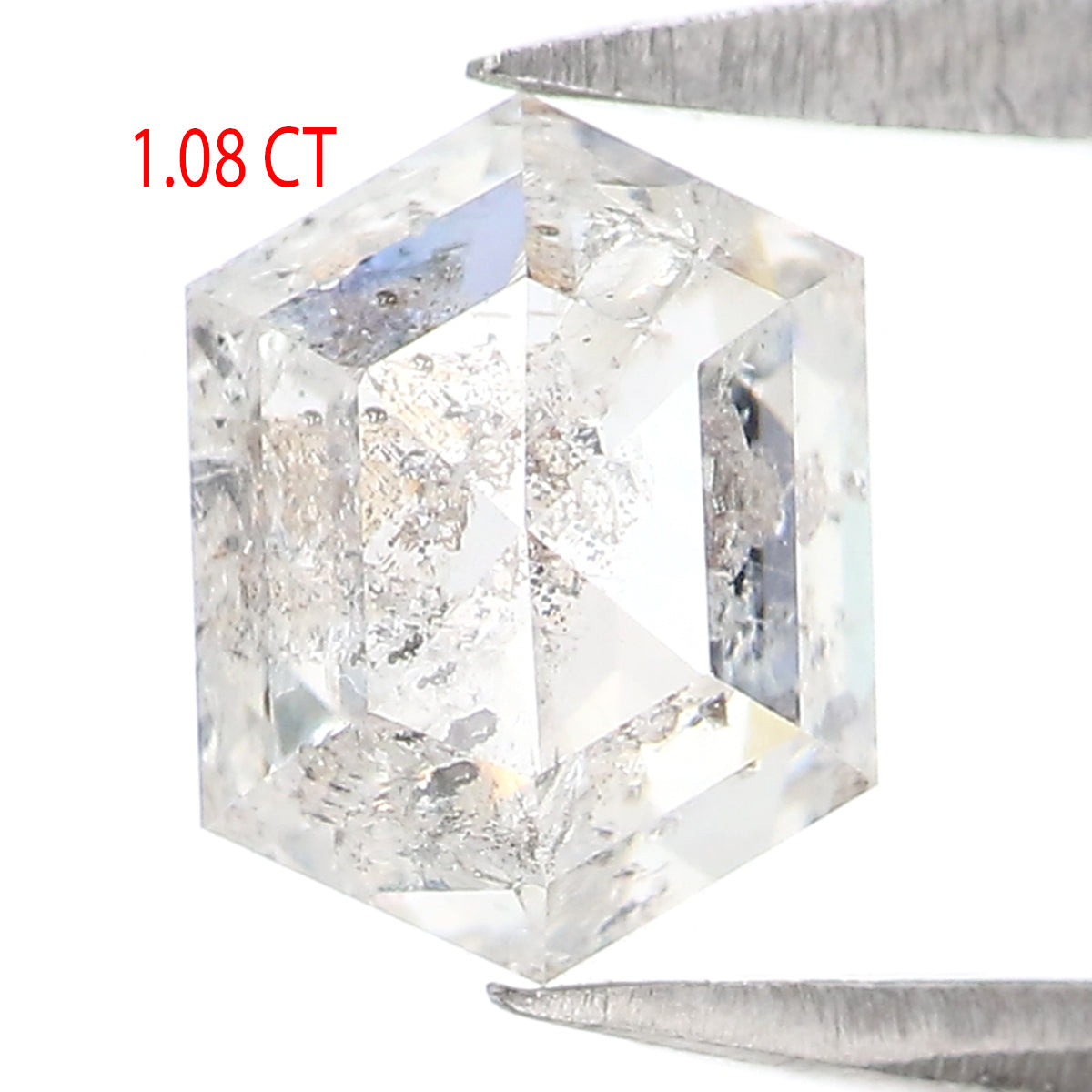 Natural Loose Hexagon Diamond White - G Color 1.08 CT 6.67 MM Hexagon Shape Rose Cut Diamond KDL2576