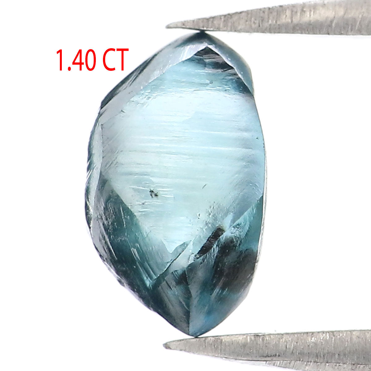 1.40 CT Natural Loose Rough Shape Diamond Blue Color Rough Cut Diamond 8.05 MM Natural Loose Blue Color Diamond Rough Crystal Diamond QL2295