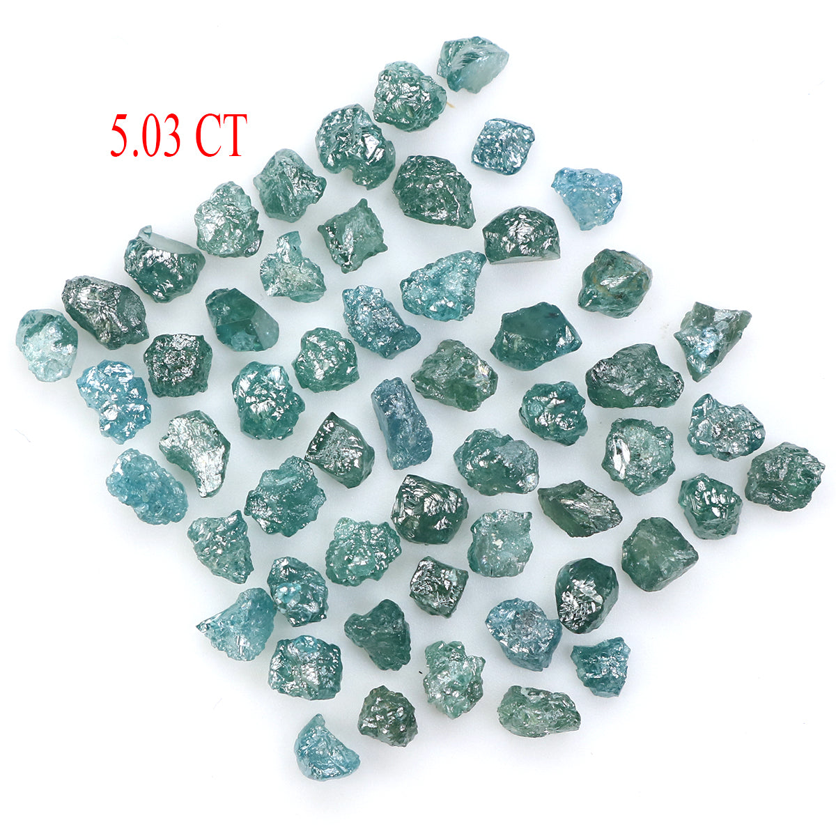5.03 CT Natural Loose Rough Shape Diamond Blue Color Rough Cut Diamond 2.60 MM Natural Loose Blue Diamond Rough Irregular Cut Diamond LQ1694