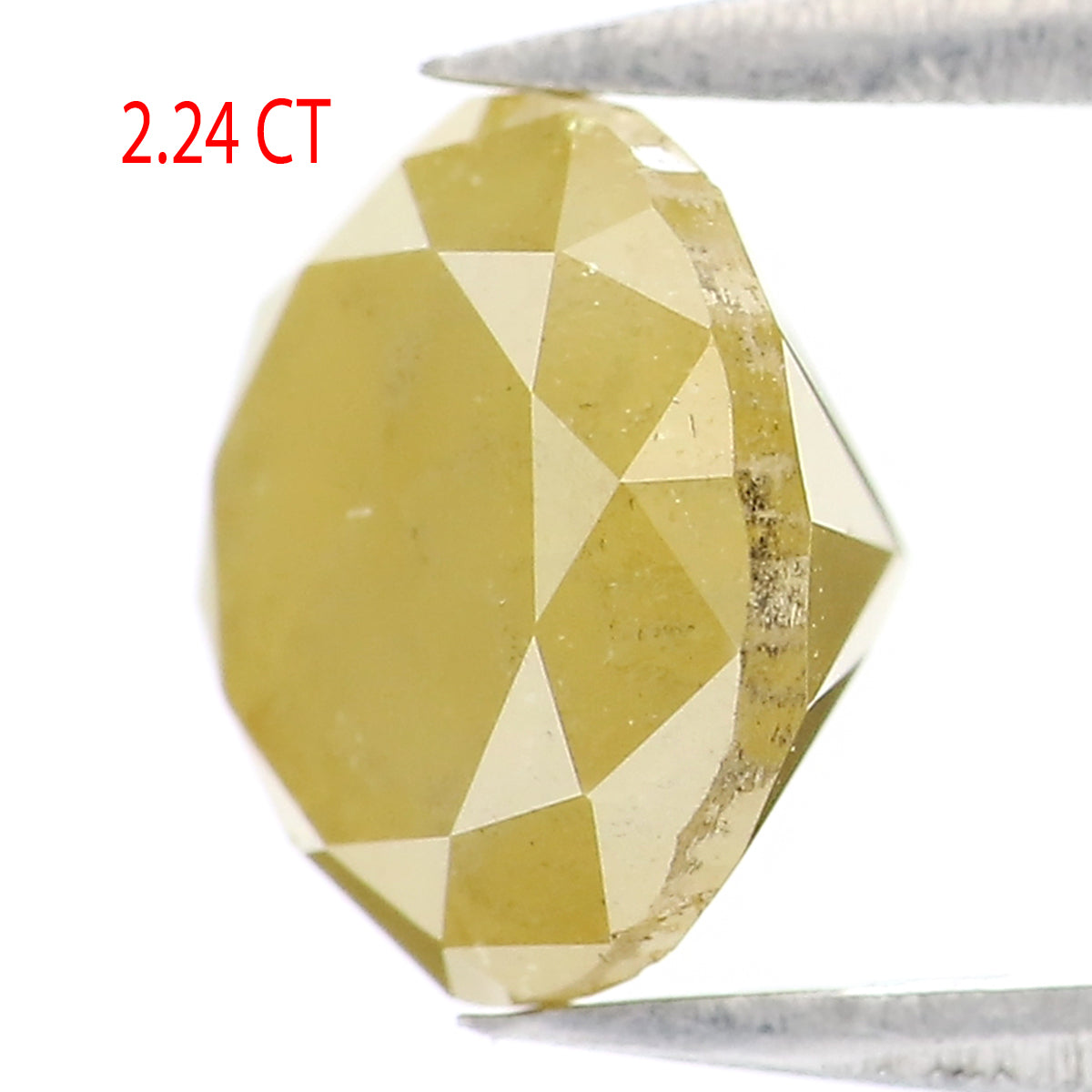 2.24 CT Natural Loose Round Shape Diamond Yellow Color Round Cut Diamond 7.75 MM Natural Yellow Diamond Round Brilliant Cut Diamond LQ9966