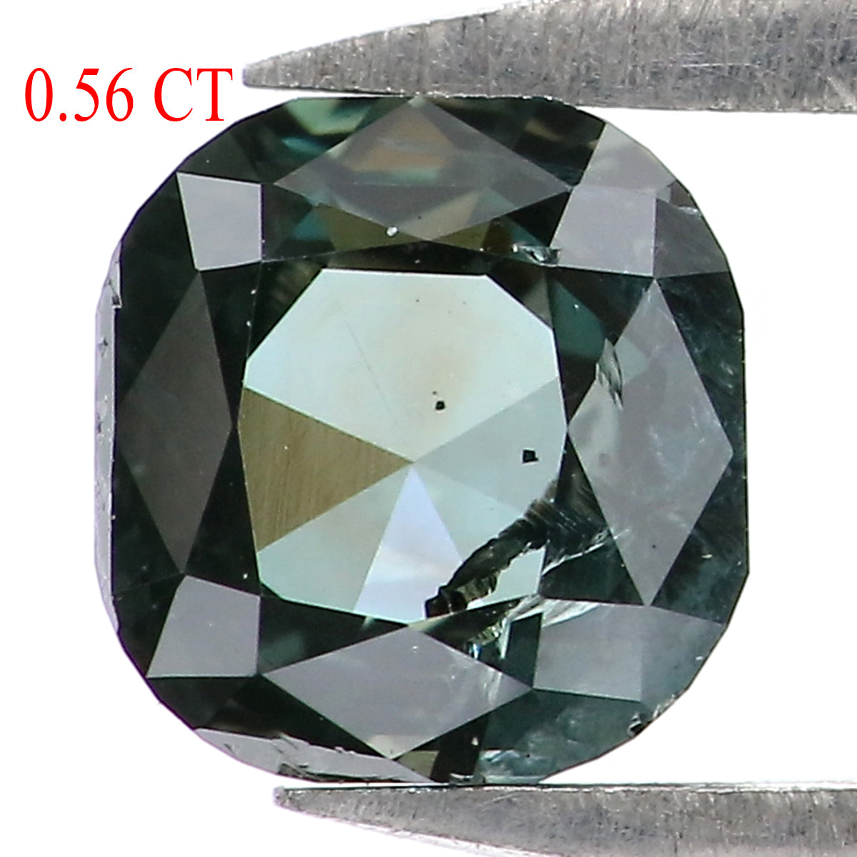 0.56 CT Natural Loose Cushion Shape Diamond Blue Color Cushion Cut Diamond 4.75 MM Natural Green Color Cushion Brilliant Cut Diamond KQ1245