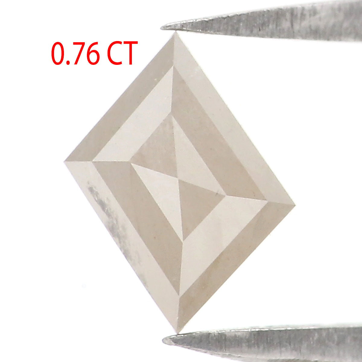 Natural Loose Kite Diamond Grey Color 0.76 CT 7.40 MM Kite Shape Rose Cut Diamond L7326