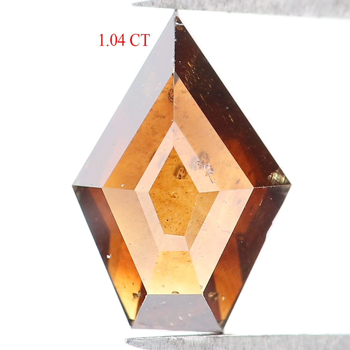 1.04 CT Natural Loose Shield Shape Diamond Brown Color Shield Cut Diamond 8.65 MM Natural Loose Brown Diamond Shield Rose Cut Diamond QL1756