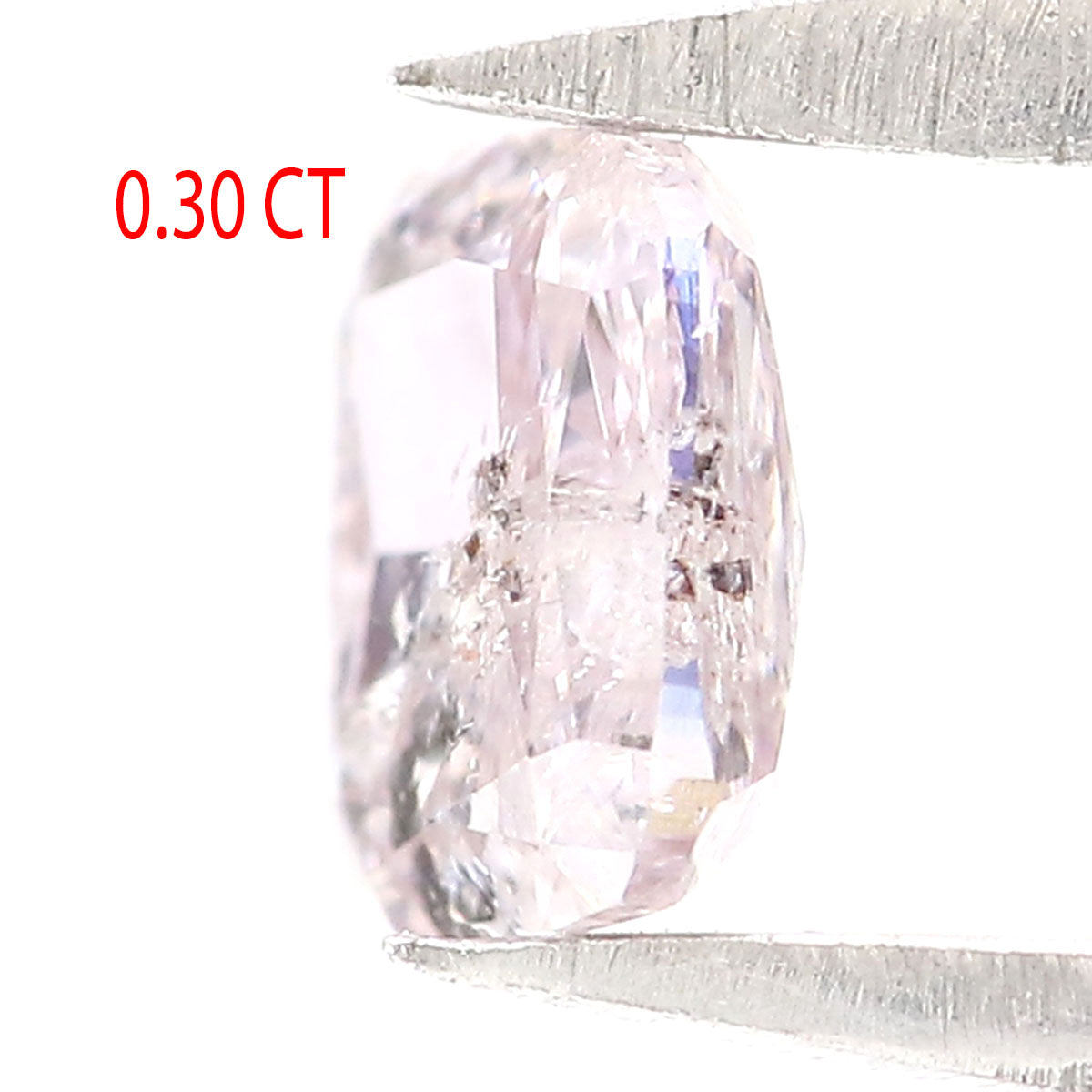 Natural Loose Cushion Light Pink Color Diamond 0.30 CT 4.00 MM Cushion Shape Rose Cut Diamond KR964