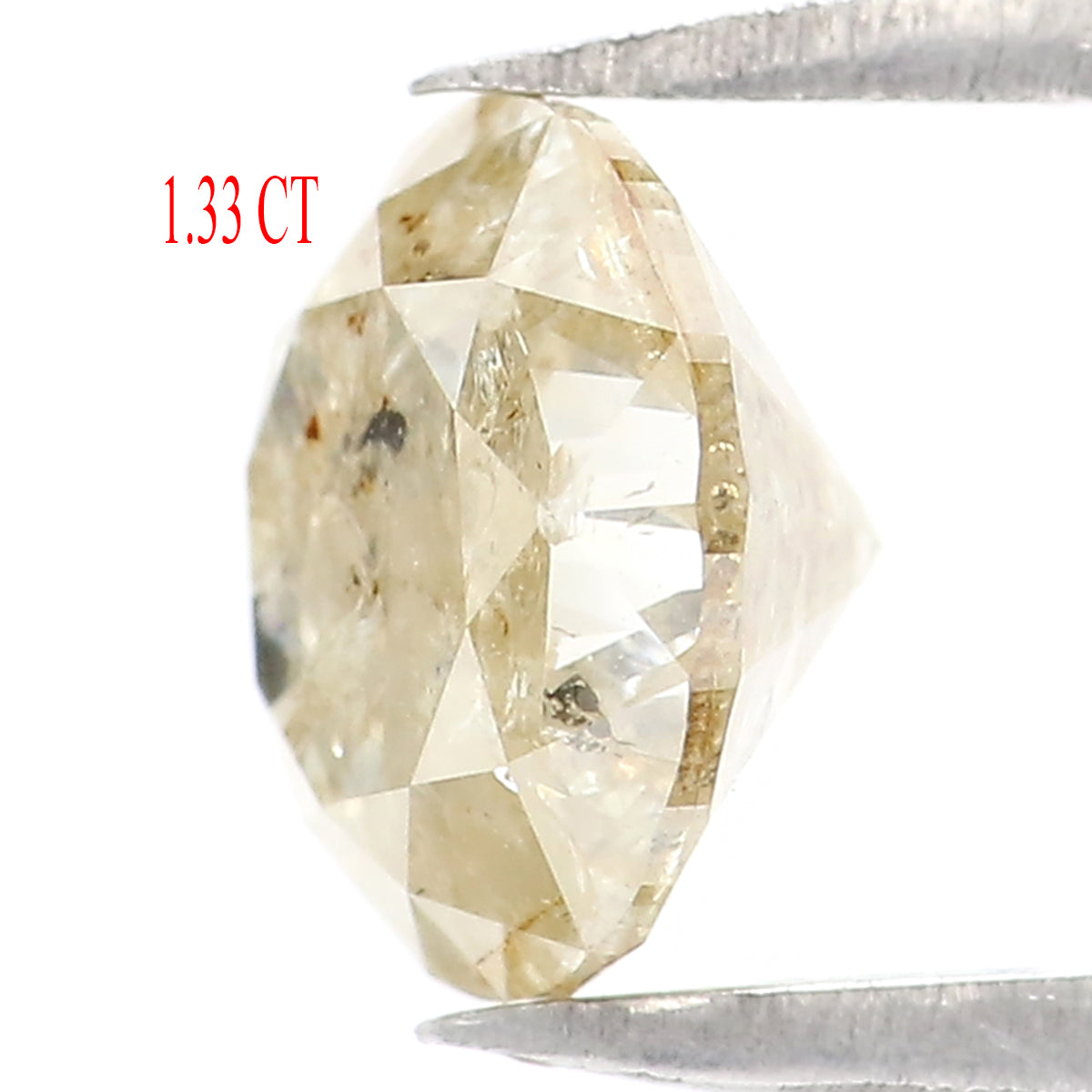 1.33 Ct Natural Loose Round Shape Diamond Brown Color Round Diamond 6.80 MM Natural Loose Brown Diamond Round Brilliant Cut Diamond LQ402