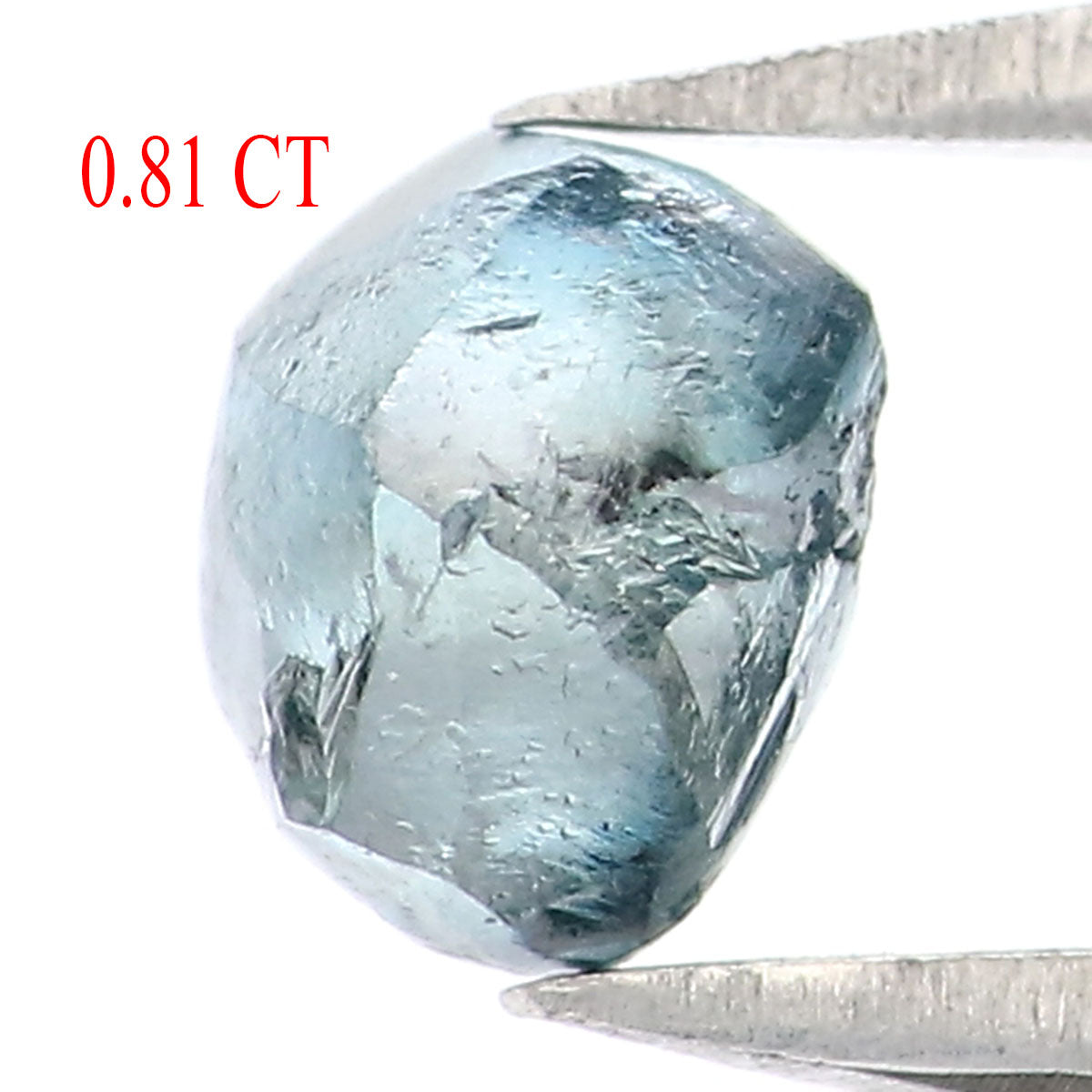 0.81 CT Natural Loose Rough Shape Diamond Blue Color Rough Cut Diamond 5.10 MM Natural Loose Blue Diamond Rough Irregular Cut Diamond QK2519