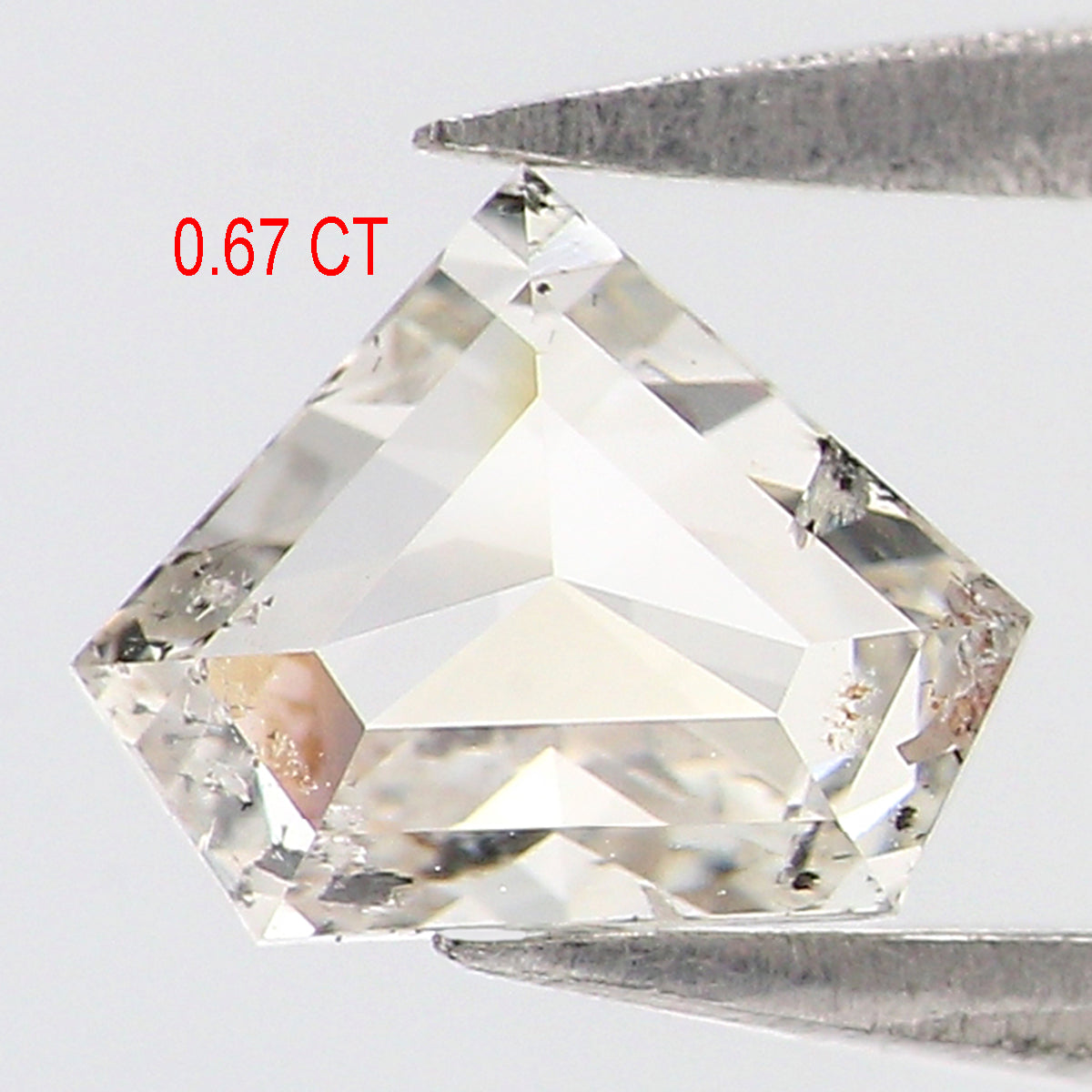 0.67 Ct Natural Loose Shield Diamond White-G Color Shield Cut Diamond 5.15 MM Natural Loose White-G Diamond Shield Rose Cut Diamond LQ2631