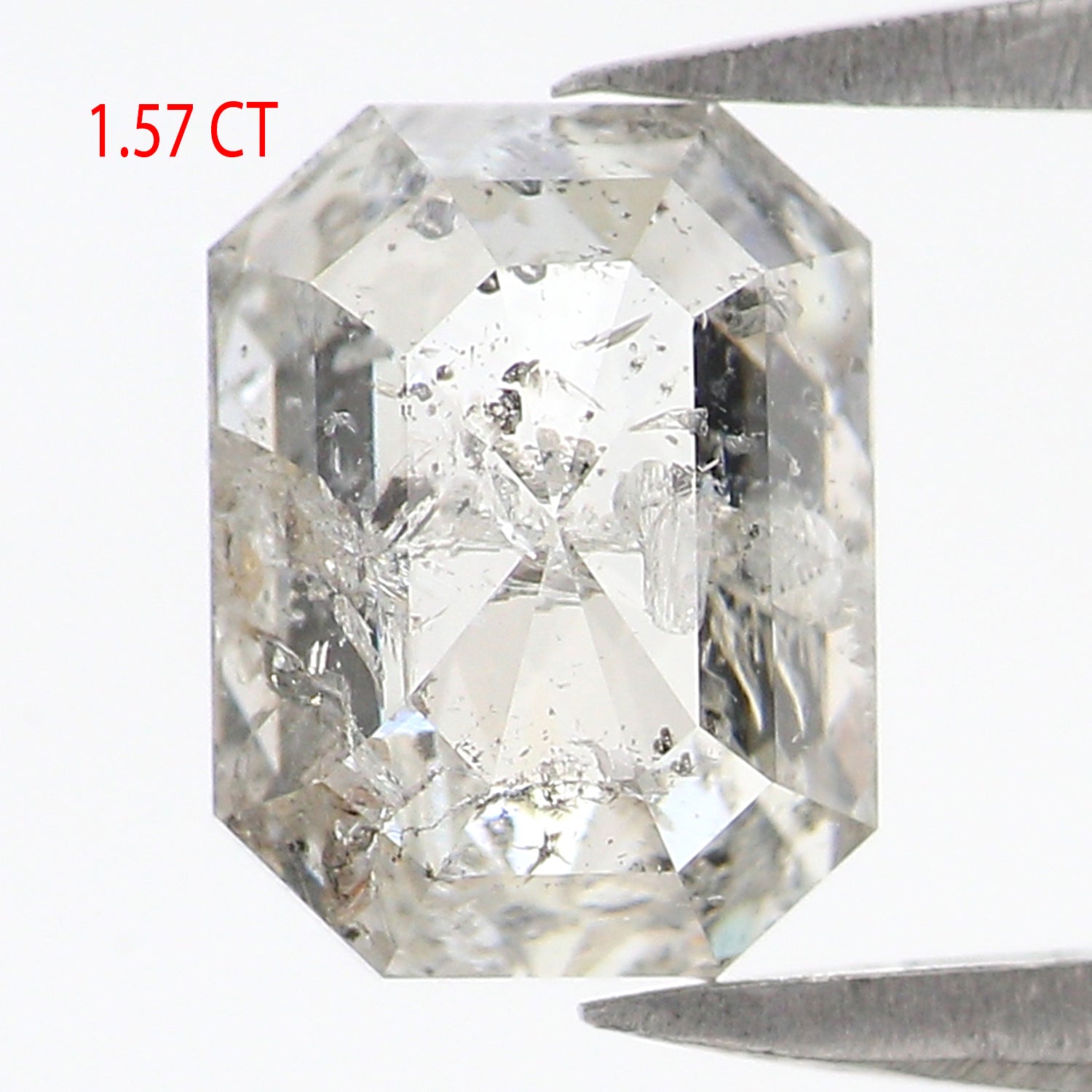 1.57 CT Natural Loose Emerald Shape Diamond White - G Color Emerald Cut Diamond 7.30 MM Natural Loose Emerald Shape Rose Cut Diamond QL2584