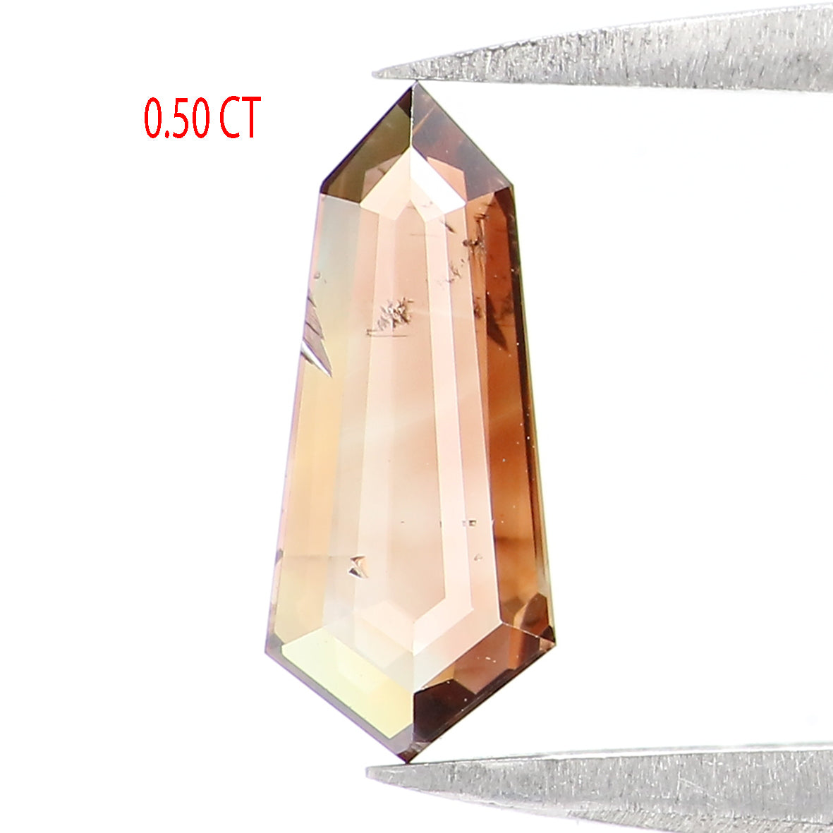 0.50 CT Natural Loose Shield Shape Diamond Brown Color Shield Cut Diamond 9.10 MM Natural Loose Brown Color Shield Rose Cut Diamond QL1613