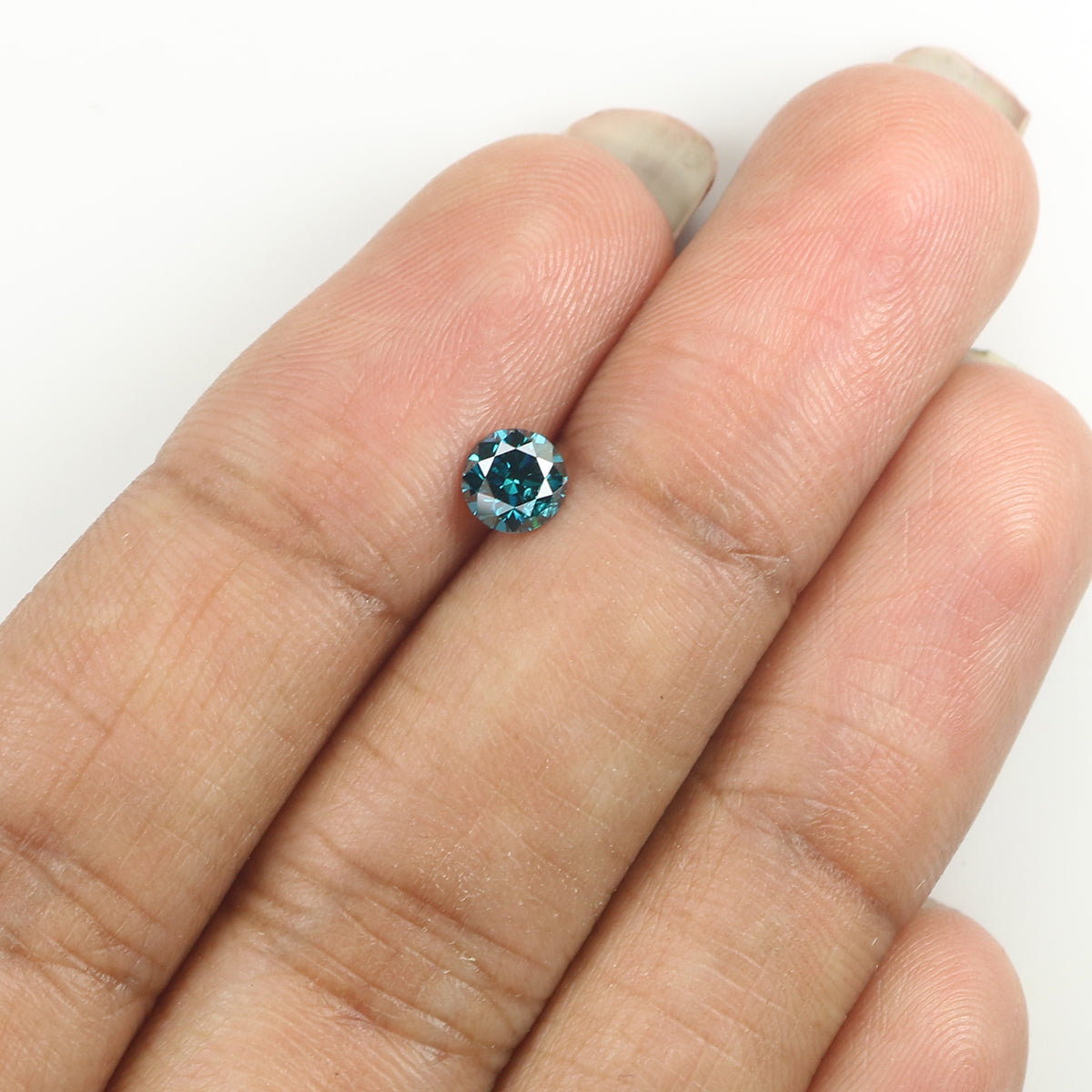 0.43 Ct Natural Loose Round Shape Diamond Blue Color Round Cut Diamond 4.70 MM Natural Loose Blue Diamond Round Brilliant Cut Diamond LQ1834
