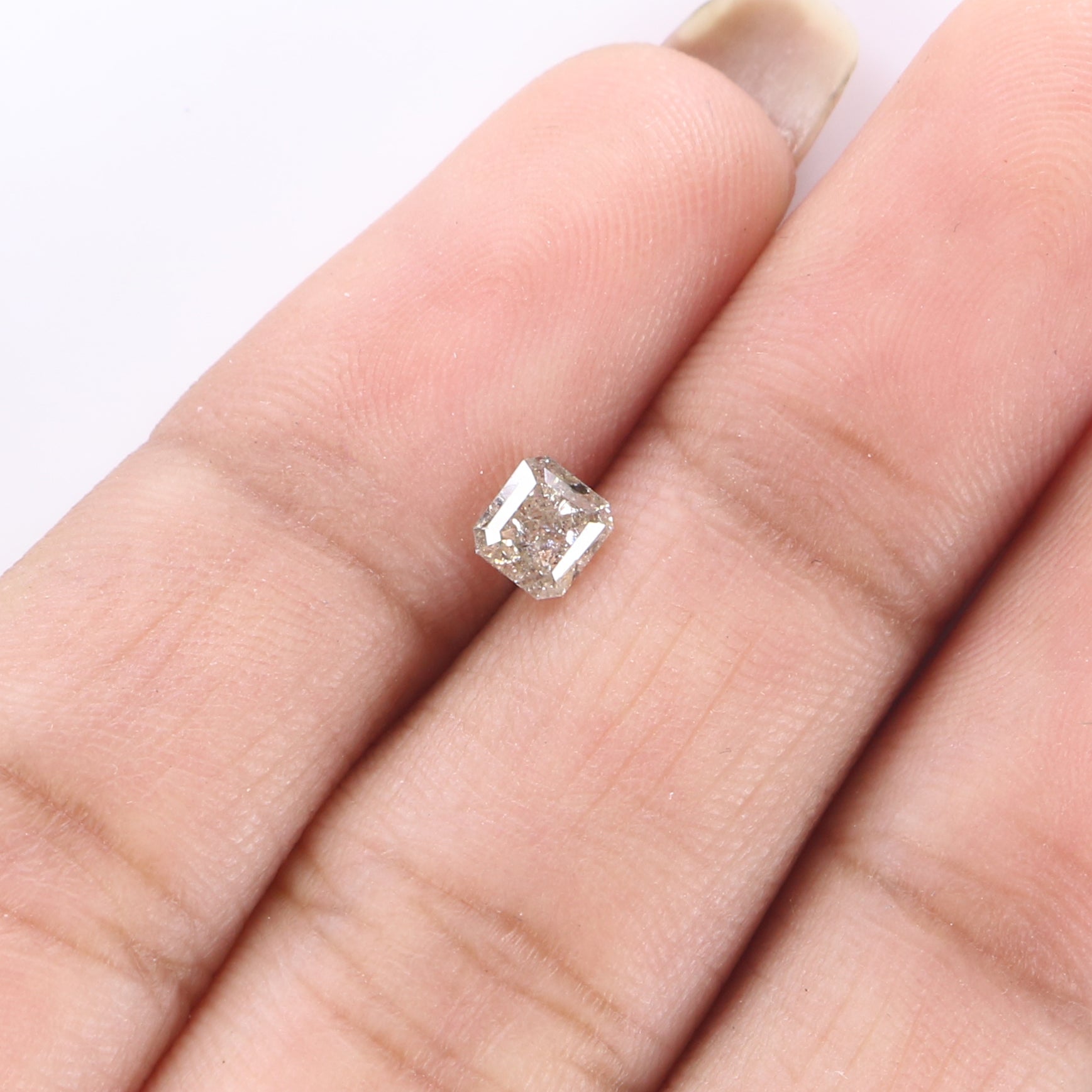 0.47 CT Natural Loose Radiant Shape Diamond White l Color Radiant Diamond 4.10 MM Natural Loose Diamond Radiant Rose Cut Diamond KQ1833